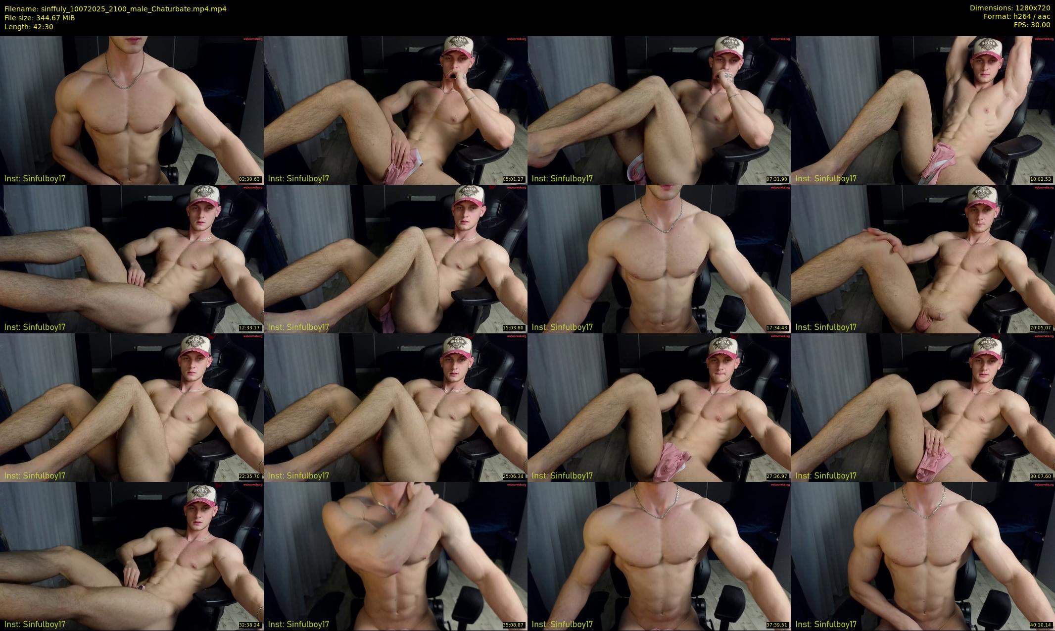 sinffuly — 43 minute Chaturbate male cam show recording, 720p, Jul 10, 2025