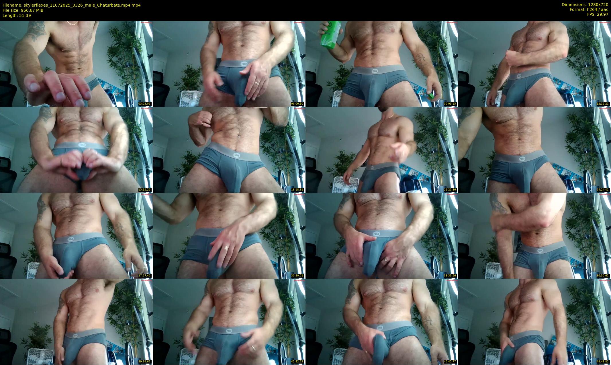 skylerflexes — 52 minute Chaturbate male cam show recording, 720p, Jul 11, 2025