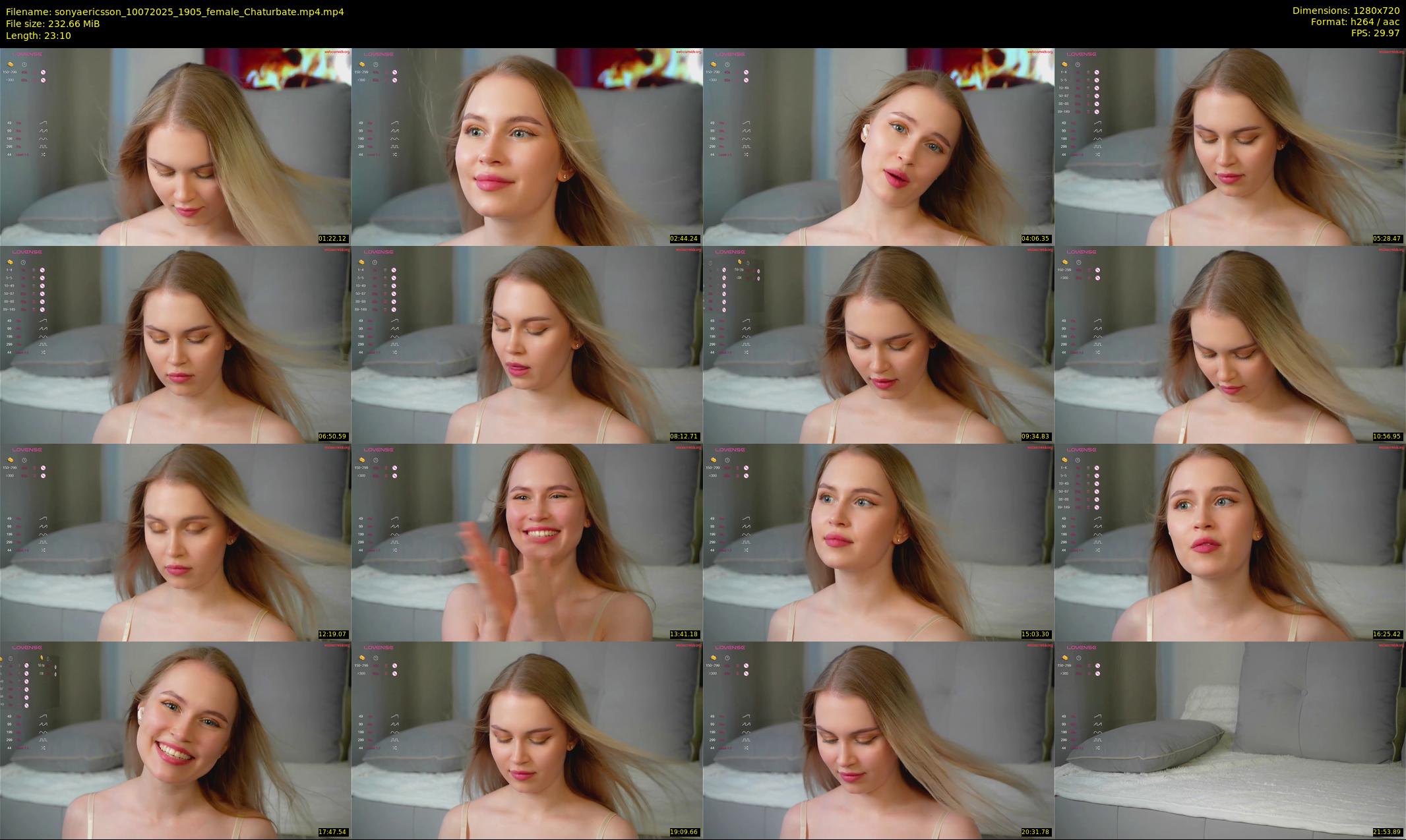 sonyaericsson — 24 minute Chaturbate female cam show recording, 720p, Jul 10, 2025