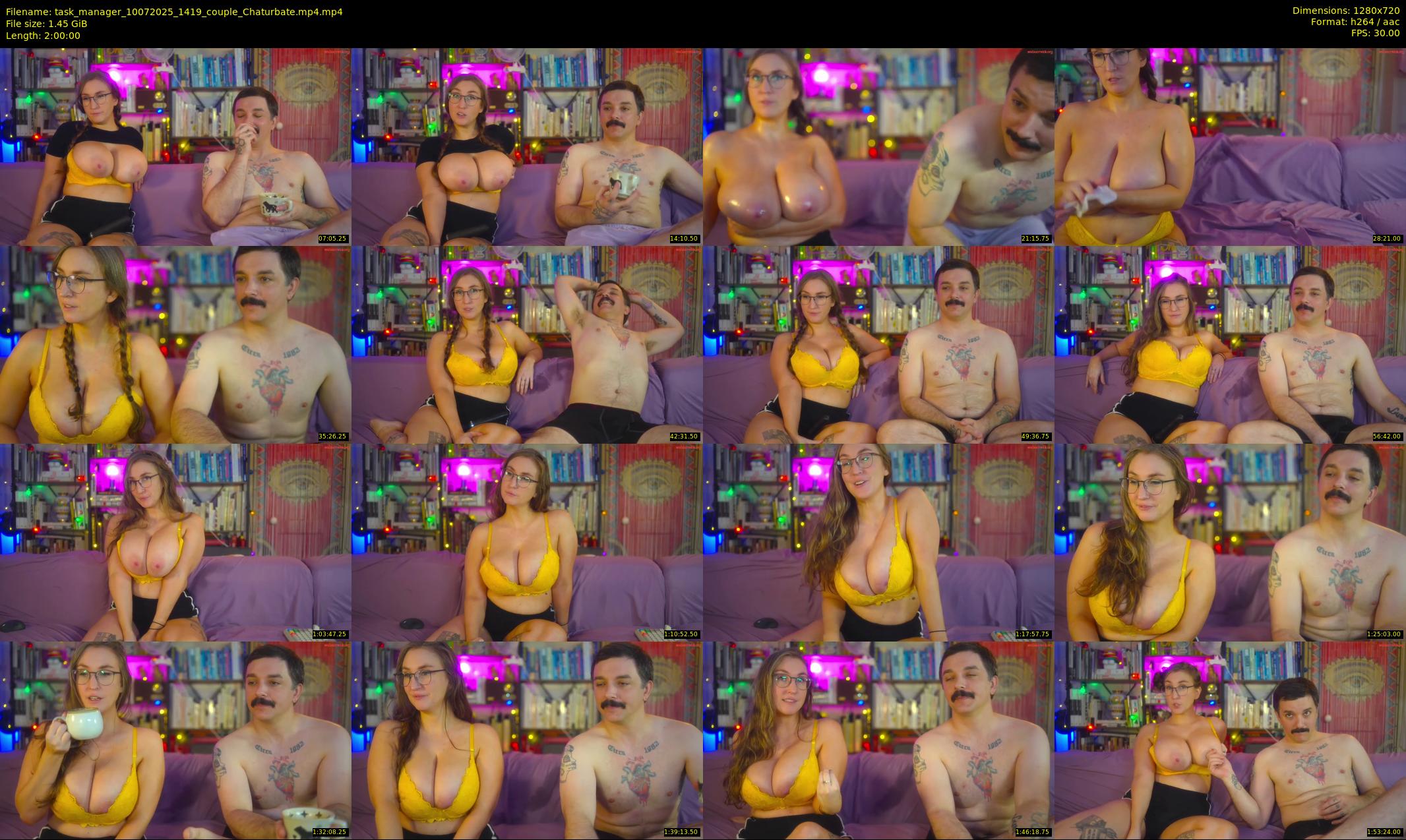 task_manager — 120 minute Chaturbate couple cam show recording, 720p, Jul 10, 2025