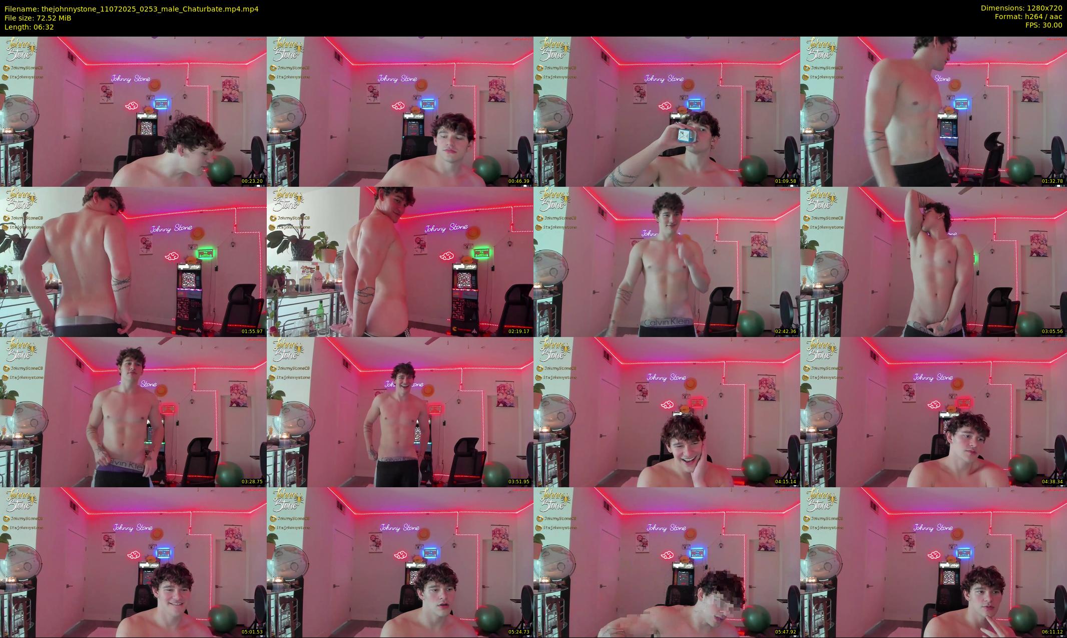 thejohnnystone — 7 minute Chaturbate male cam show recording, 720p, Jul 11, 2025
