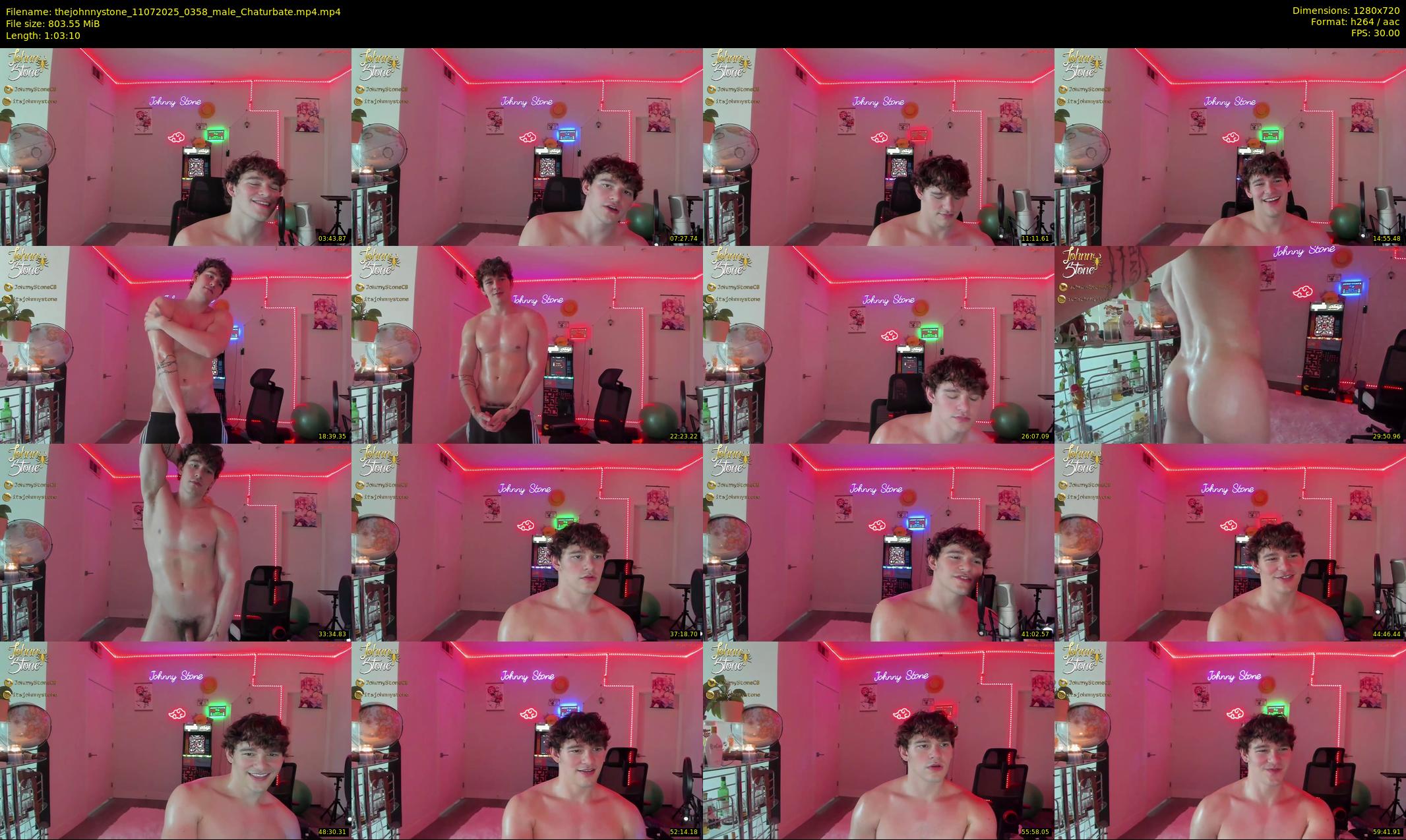 thejohnnystone — 64 minute Chaturbate male cam show recording, 720p, Jul 11, 2025