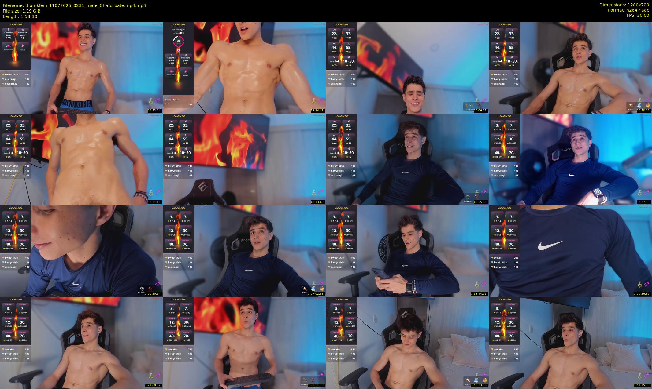 thomklein — 114 minute Chaturbate male cam show recording, 720p, Jul 11, 2025
