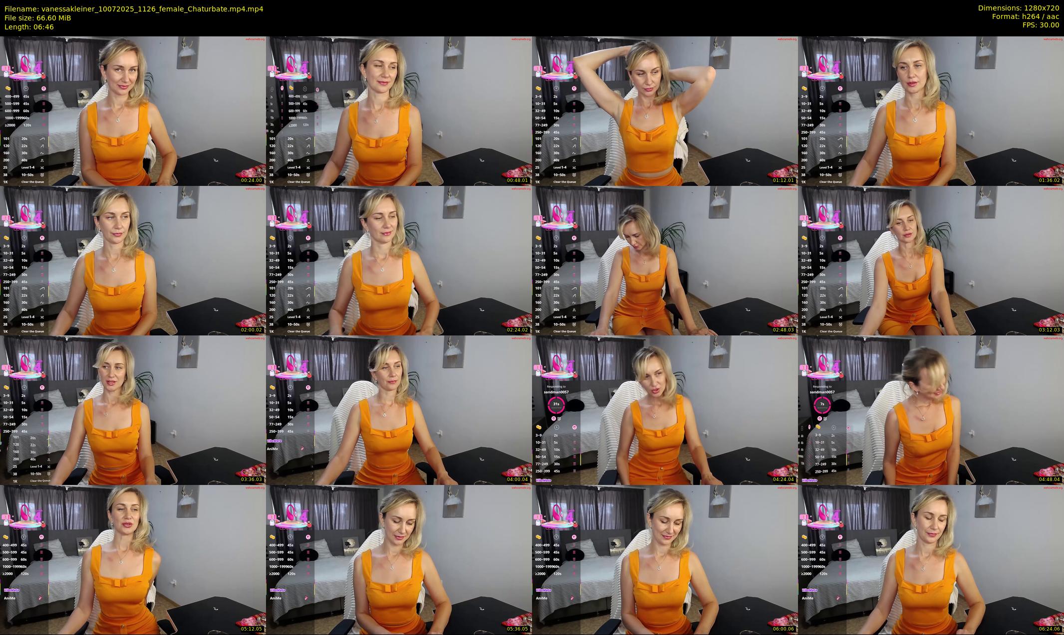vanessakleiner — 7 minute Chaturbate female cam show recording, 720p, Jul 10, 2025