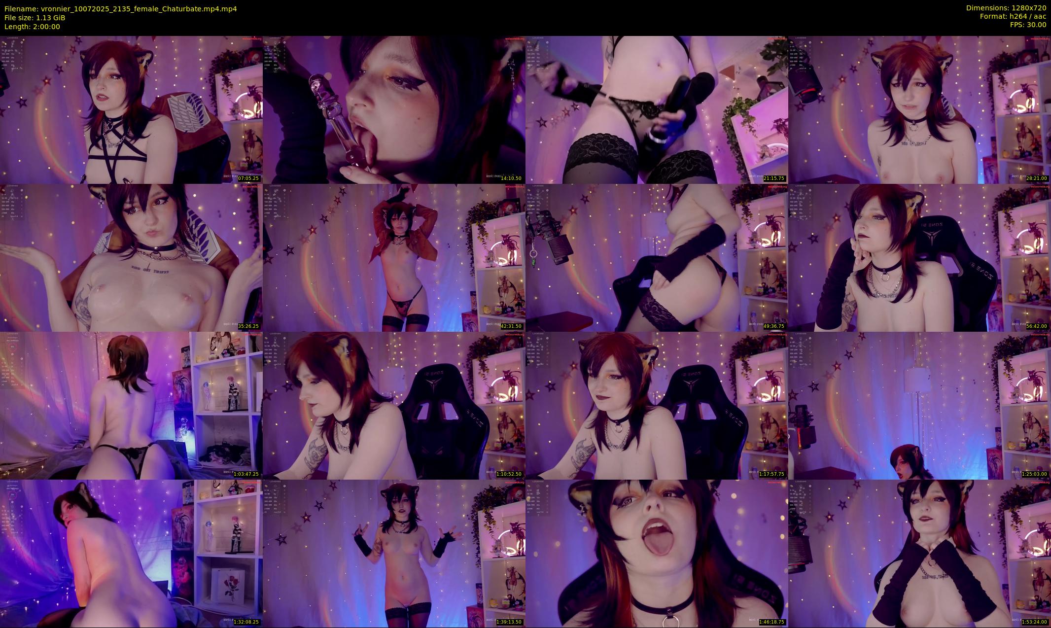 vronnier — 120 minute Chaturbate female cam show recording, 720p, Jul 10, 2025