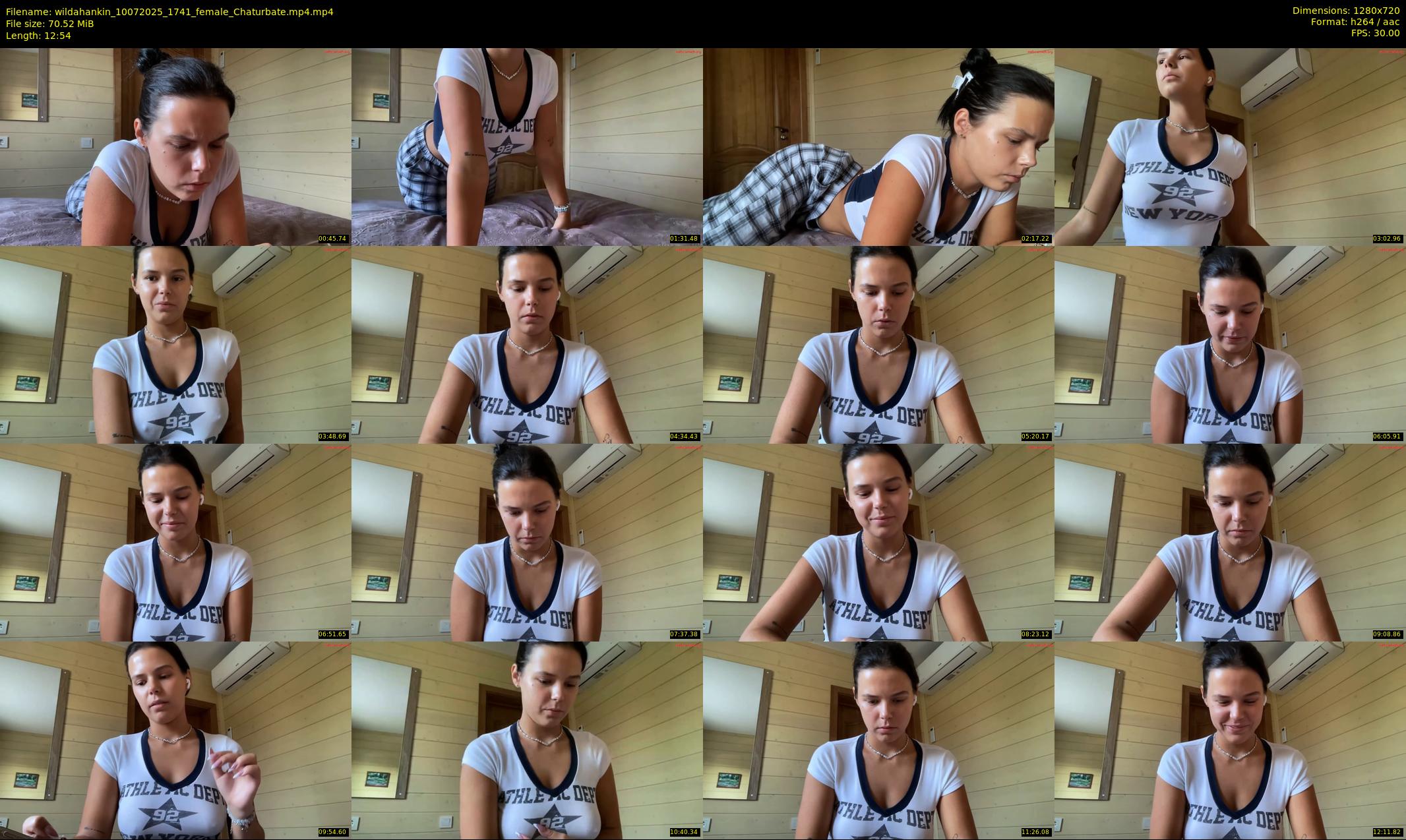 wildahankin — 13 minute Chaturbate female cam show recording, 720p, Jul 10, 2025