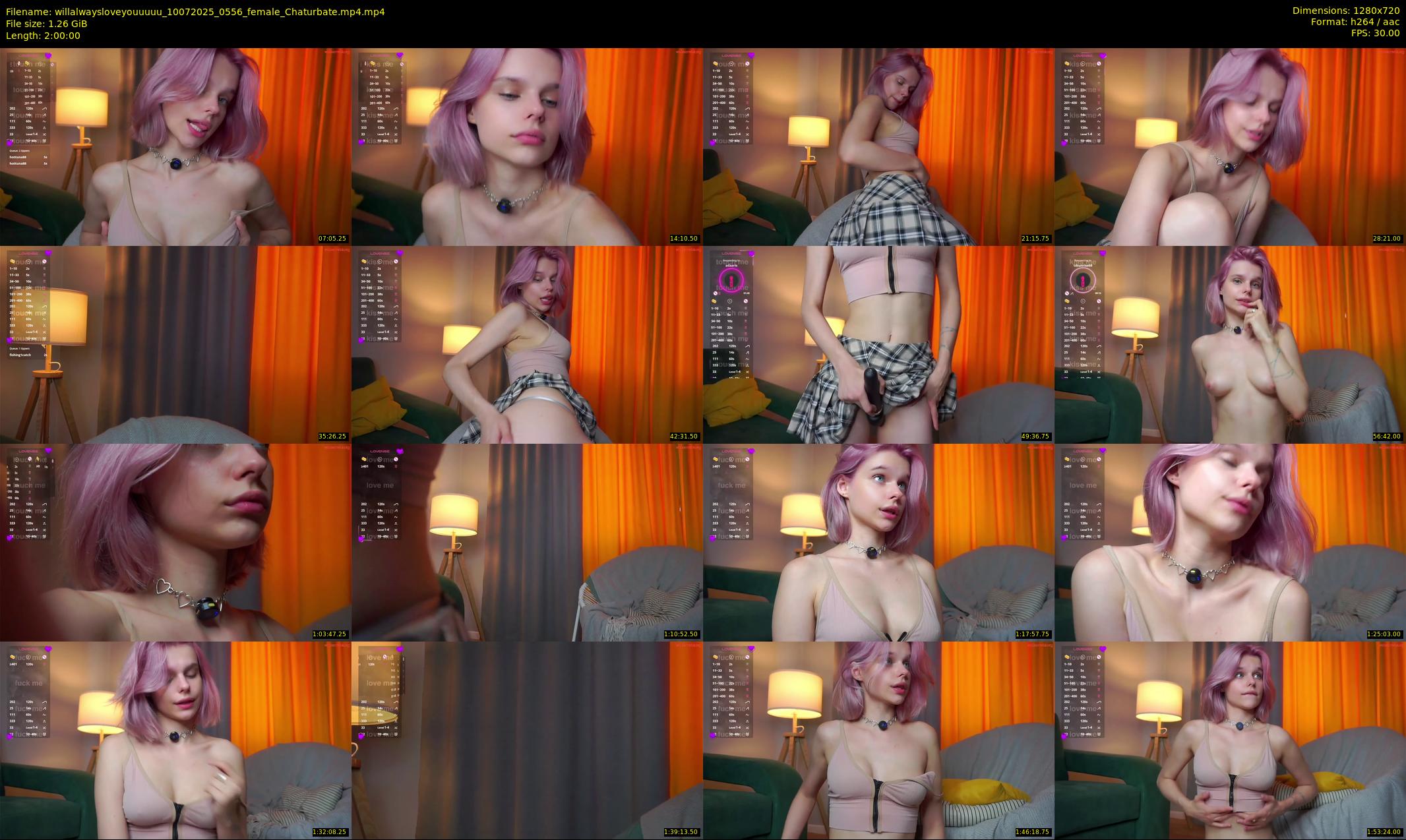 willalwaysloveyouuuuu — 120 minute Chaturbate female cam show recording, 720p, Jul 10, 2025