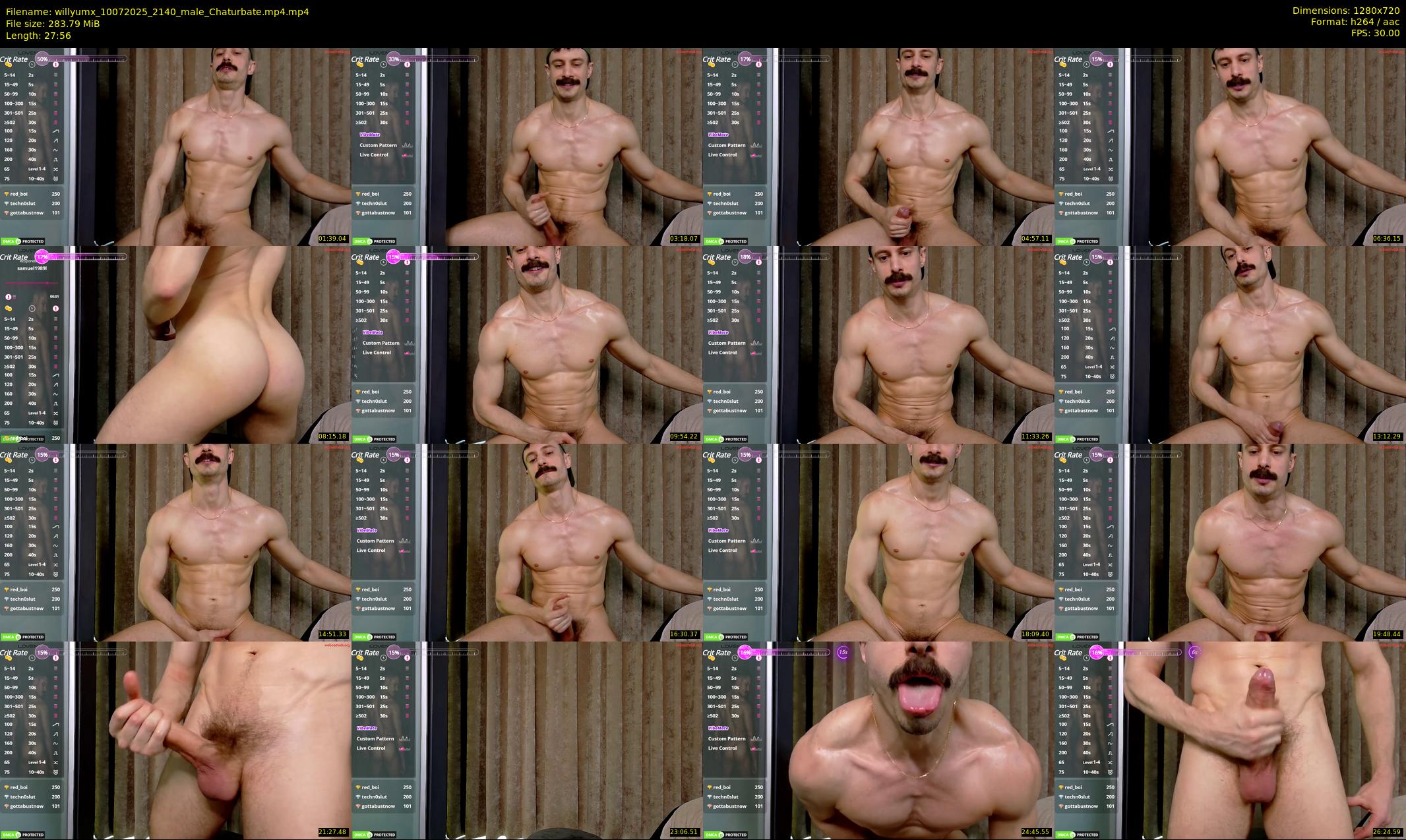 willyumx — 28 minute Chaturbate male cam show recording, 720p, Jul 10, 2025
