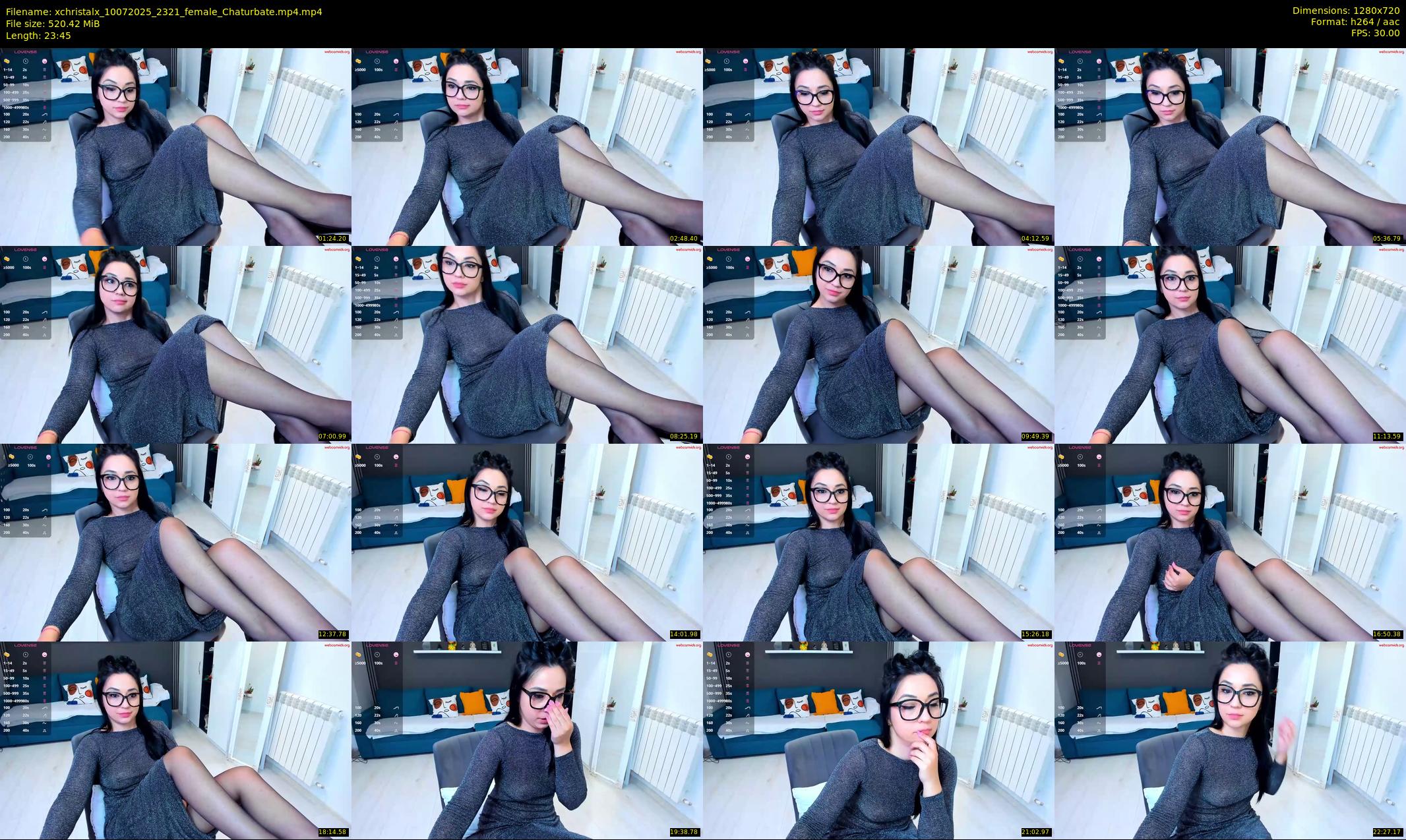 xchristalx — 24 minute Chaturbate female cam show recording, 720p, Jul 10, 2025