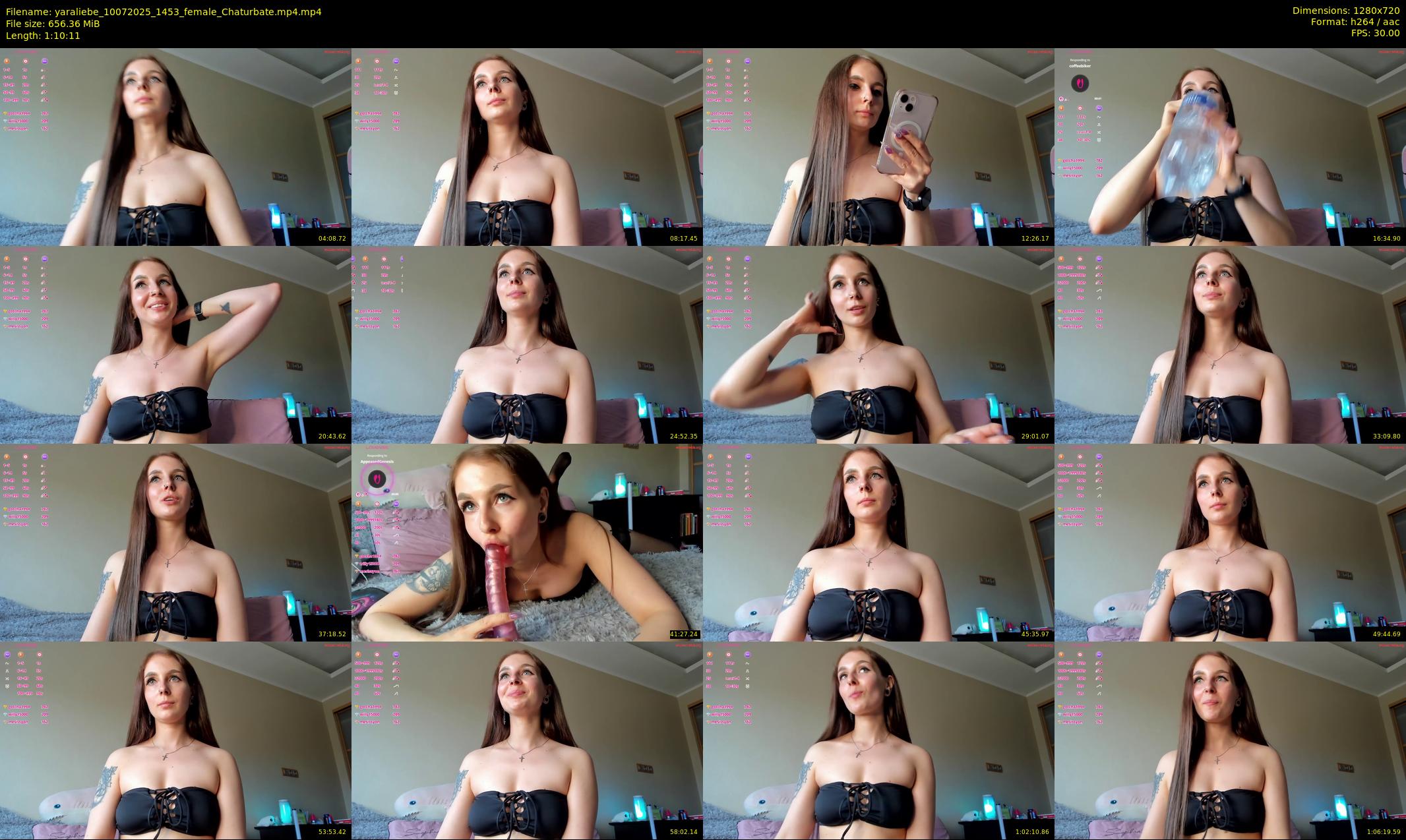 yaraliebe — 71 minute Chaturbate female cam show recording, 720p, Jul 10, 2025