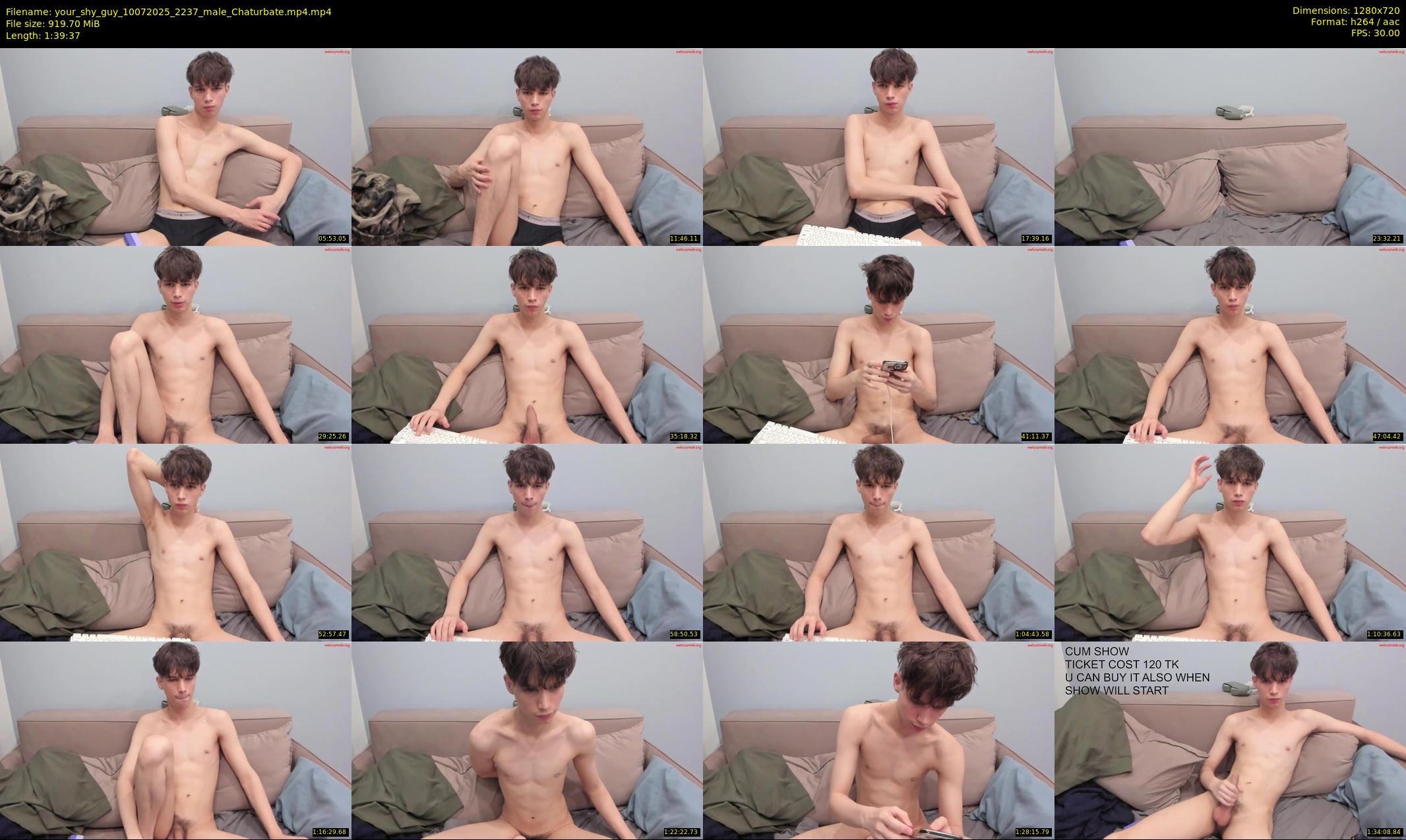your_shy_guy — 100 minute Chaturbate male cam show recording, 720p, Jul 10, 2025