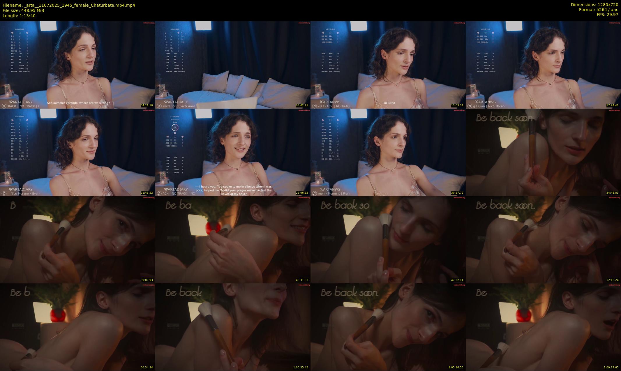 _arta_ — 74 minute Chaturbate female cam show recording, 720p, Jul 11, 2025