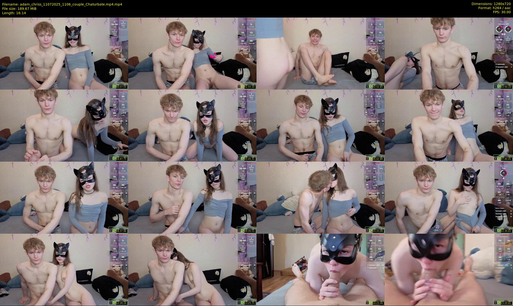 adam_chriss — 17 minute Chaturbate couple cam show recording, 720p, Jul 11, 2025