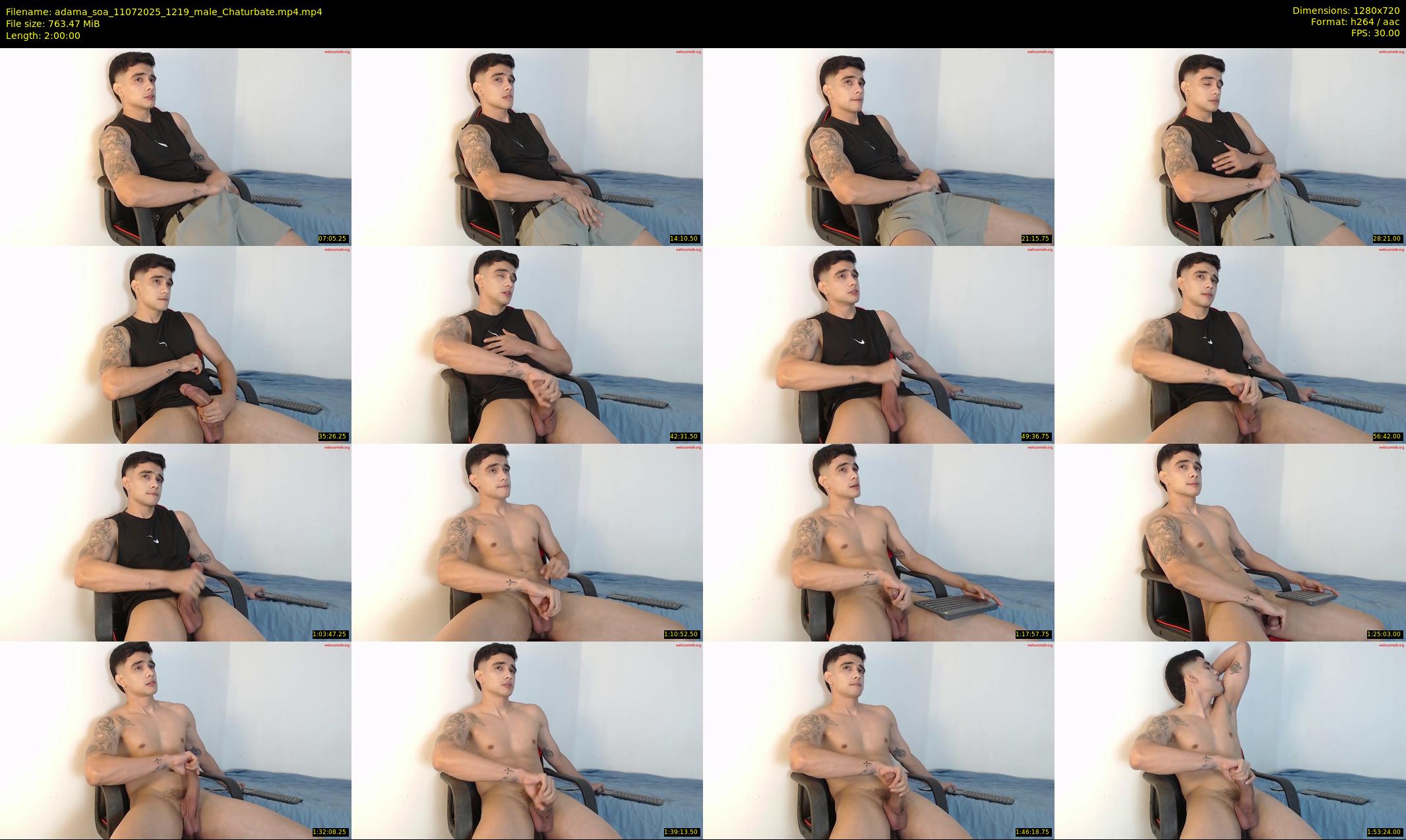 adama_soa — 120 minute Chaturbate male cam show recording, 720p, Jul 11, 2025