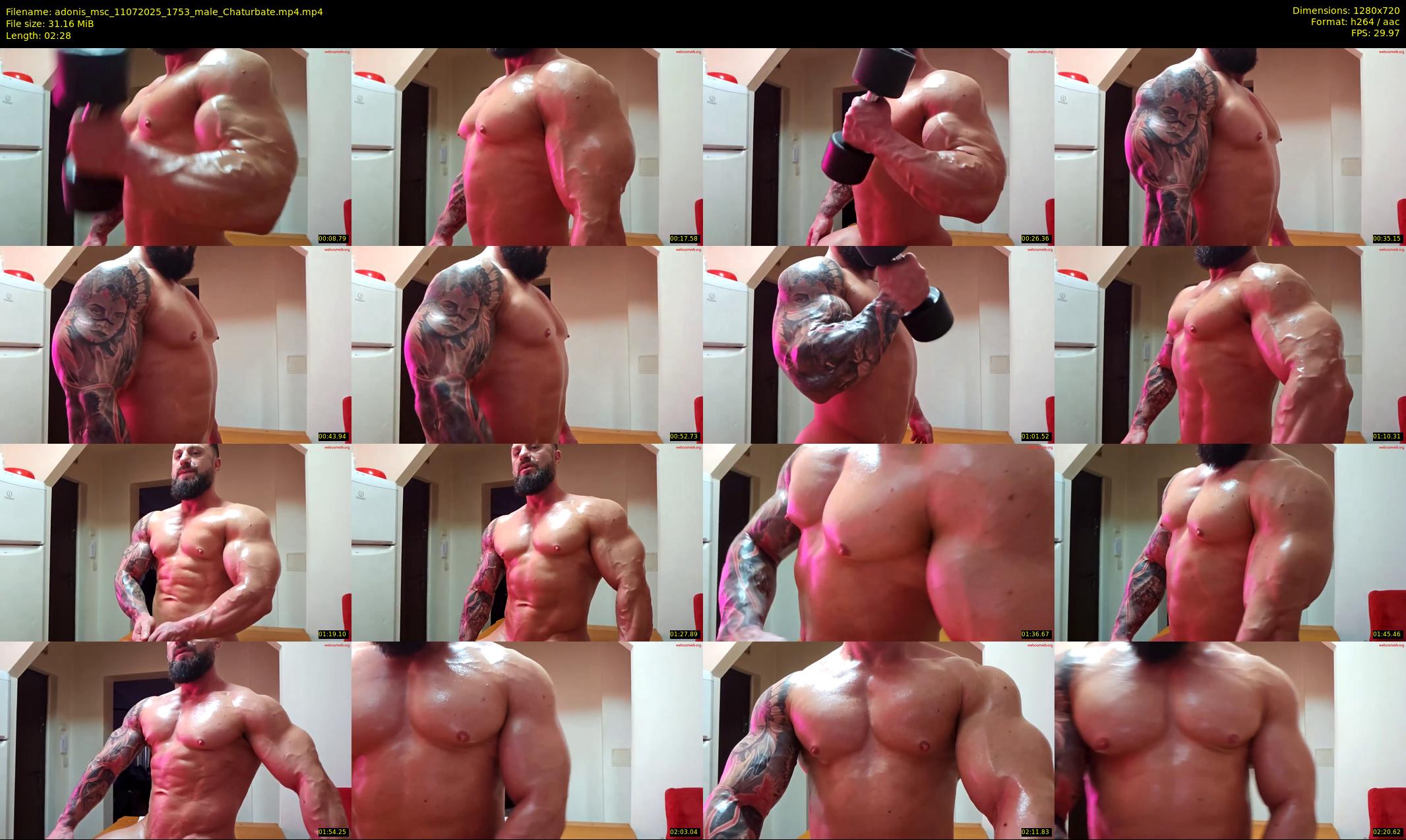 adonis_msc — 3 minute Chaturbate male cam show recording, 720p, Jul 11, 2025