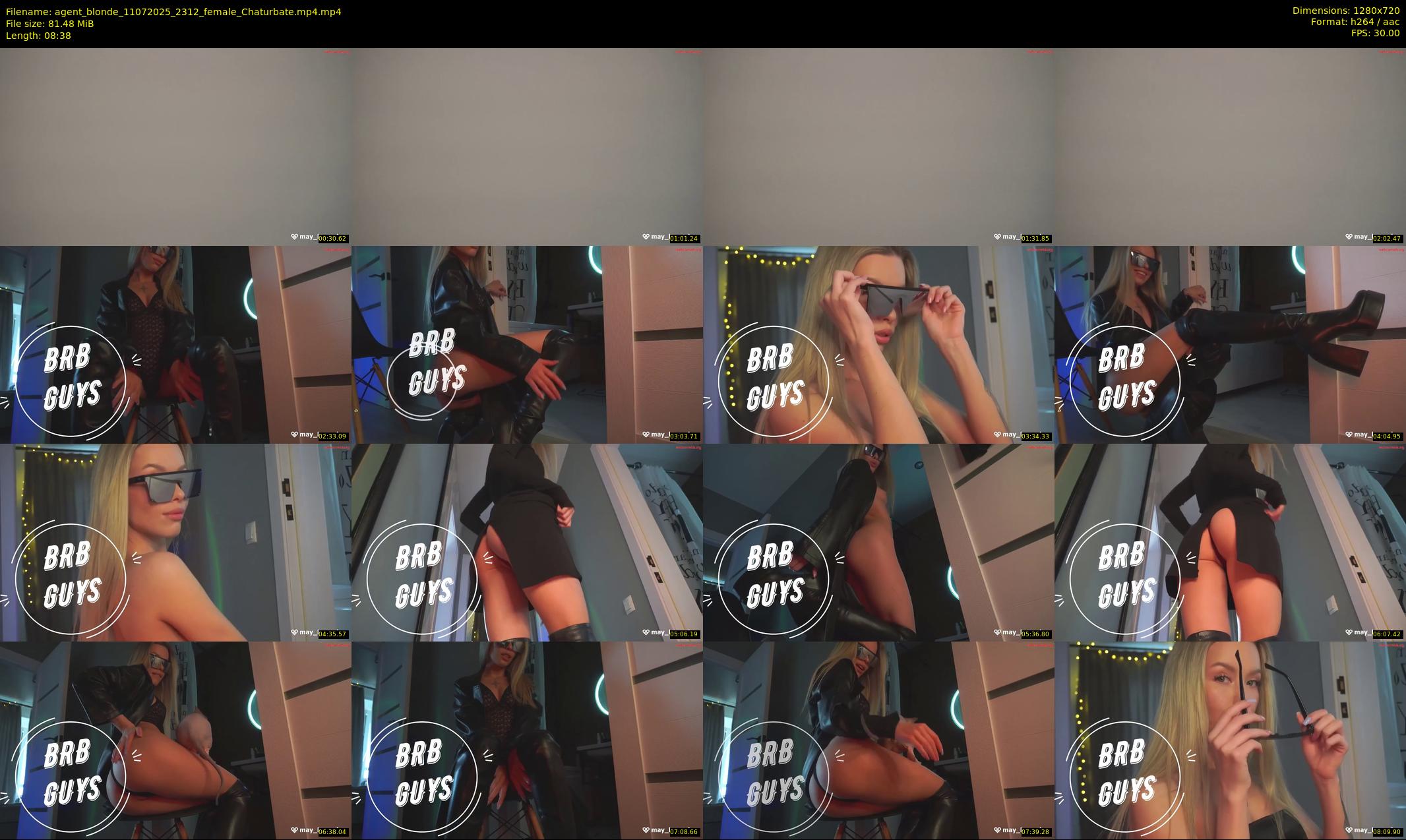 agent_blonde — 9 minute Chaturbate female cam show recording, 720p, Jul 11, 2025