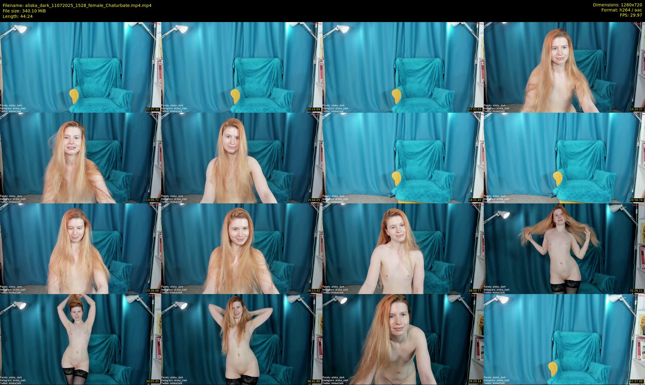 aliska_dark — 45 minute Chaturbate female cam show recording, 720p, Jul 11, 2025