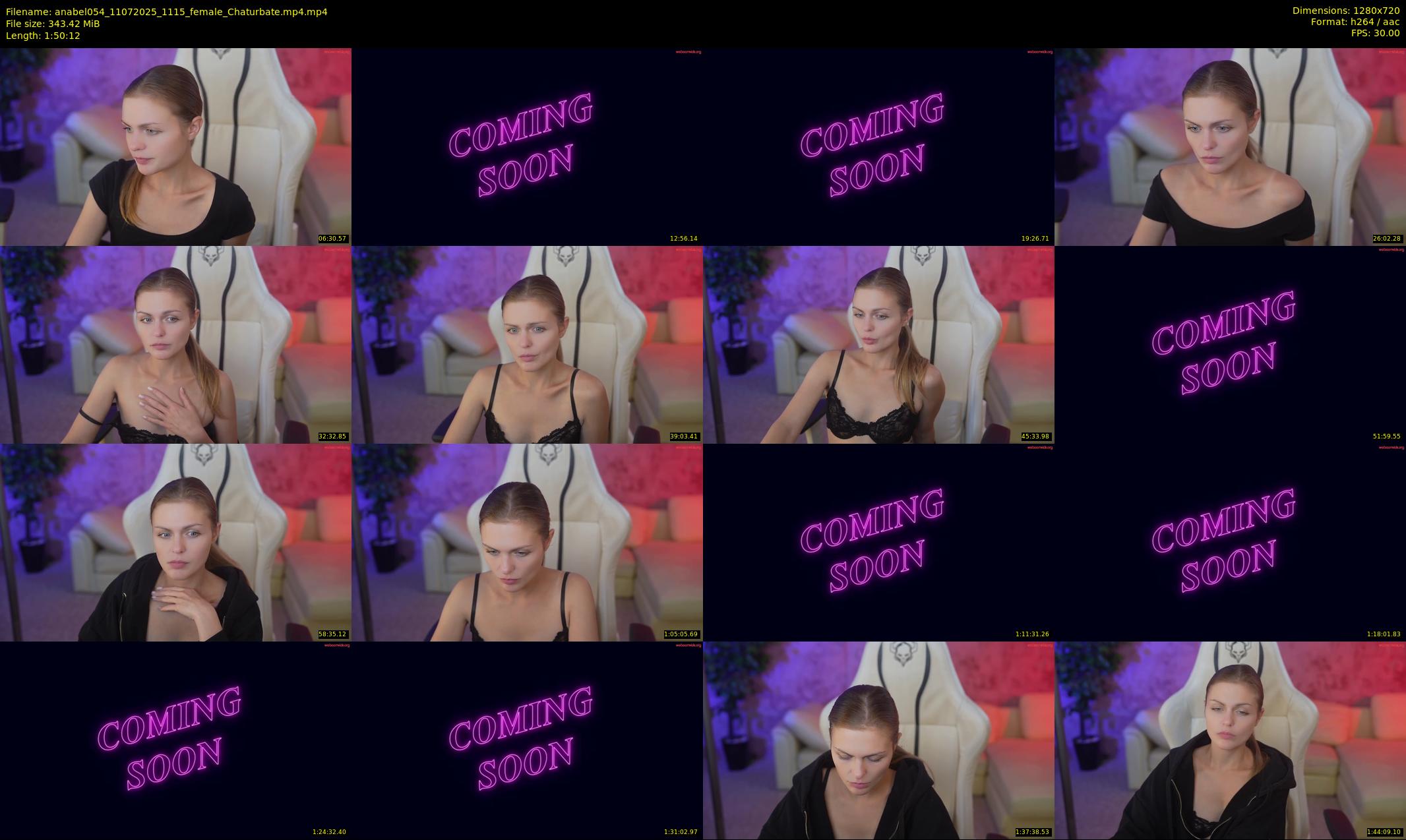 anabel054 — 111 minute Chaturbate female cam show recording, 720p, Jul 11, 2025
