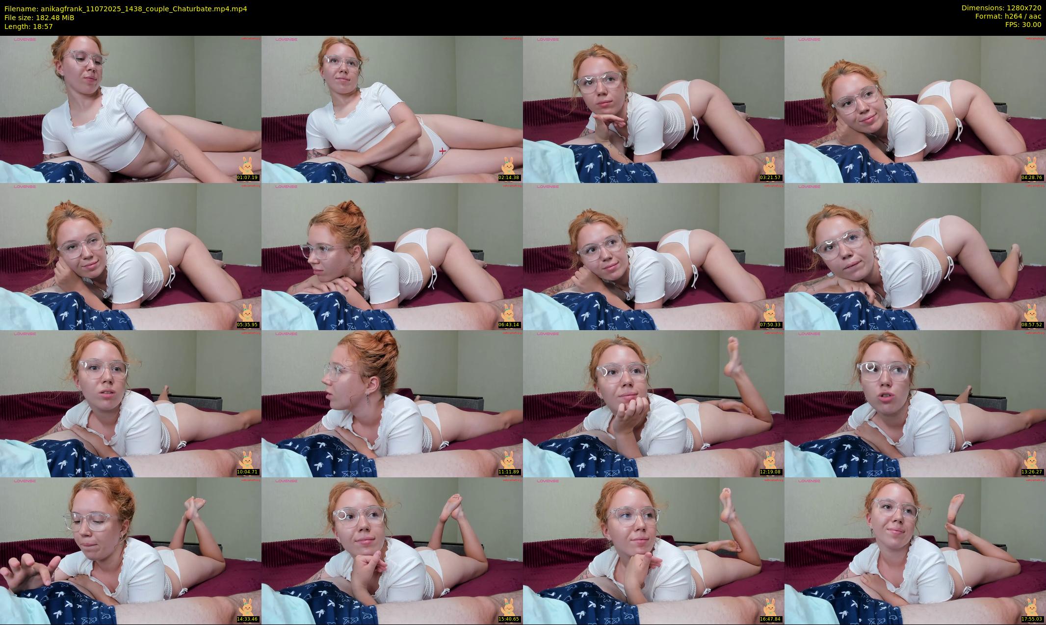 anikagfrank — 19 minute Chaturbate couple cam show recording, 720p, Jul 11, 2025