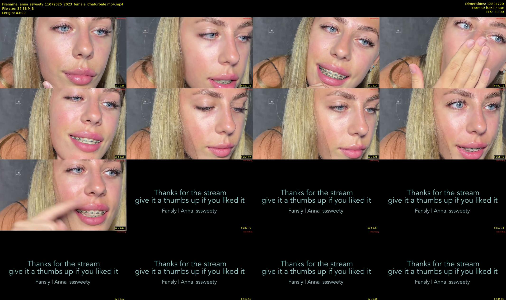 anna_ssweety — 3 minute Chaturbate female cam show recording, 720p, Jul 11, 2025