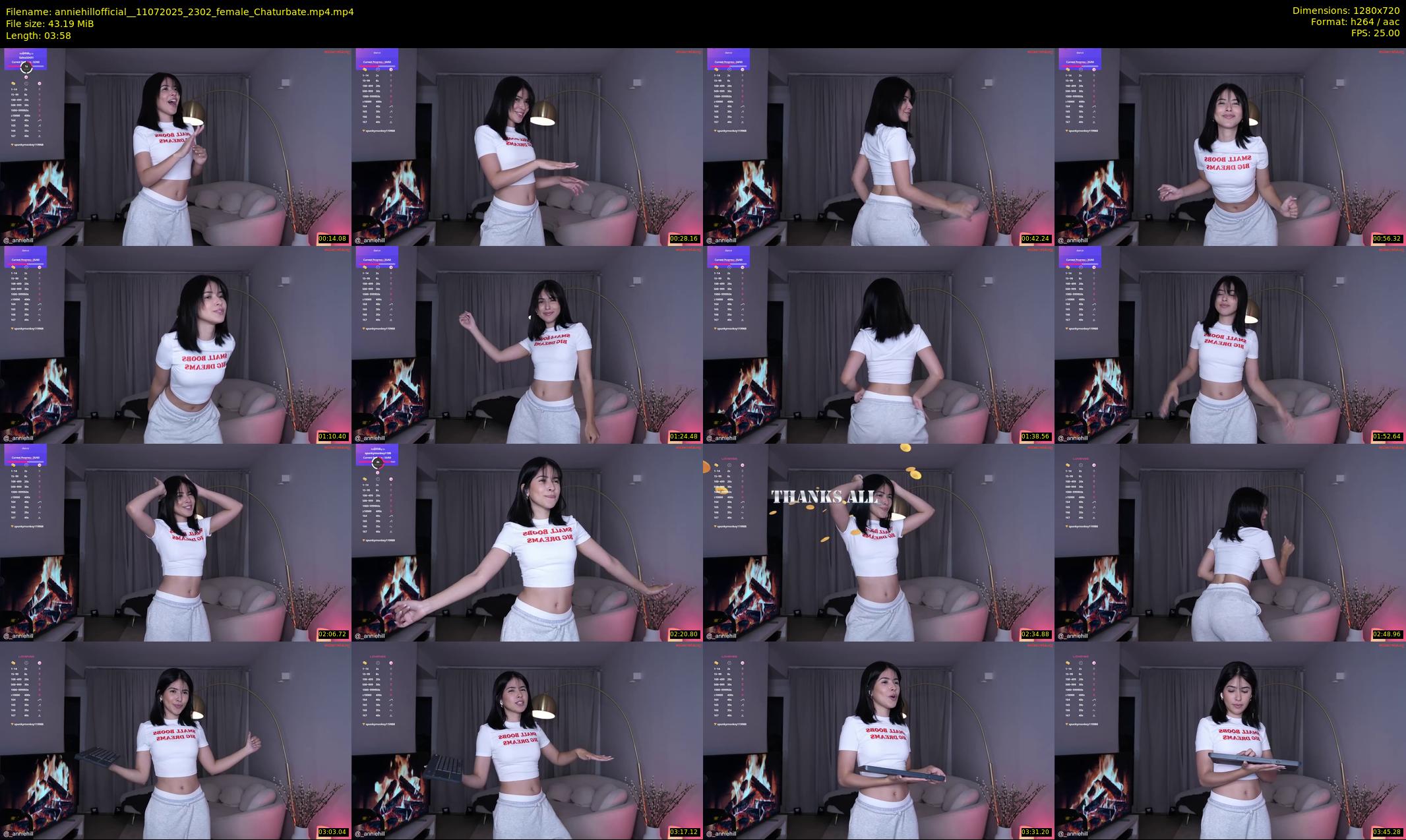 anniehillofficial_ — 4 minute Chaturbate female cam show recording, 720p, Jul 11, 2025