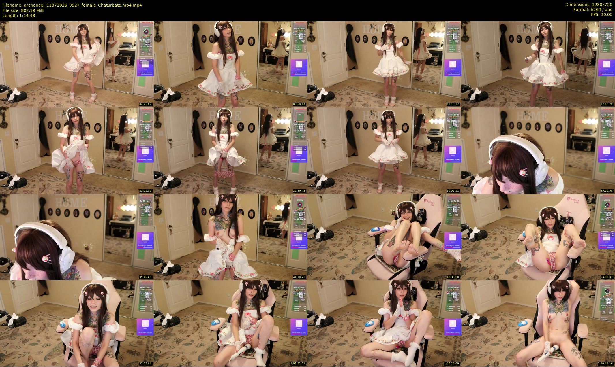 archancel — 75 minute Chaturbate female cam show recording, 720p, Jul 11, 2025