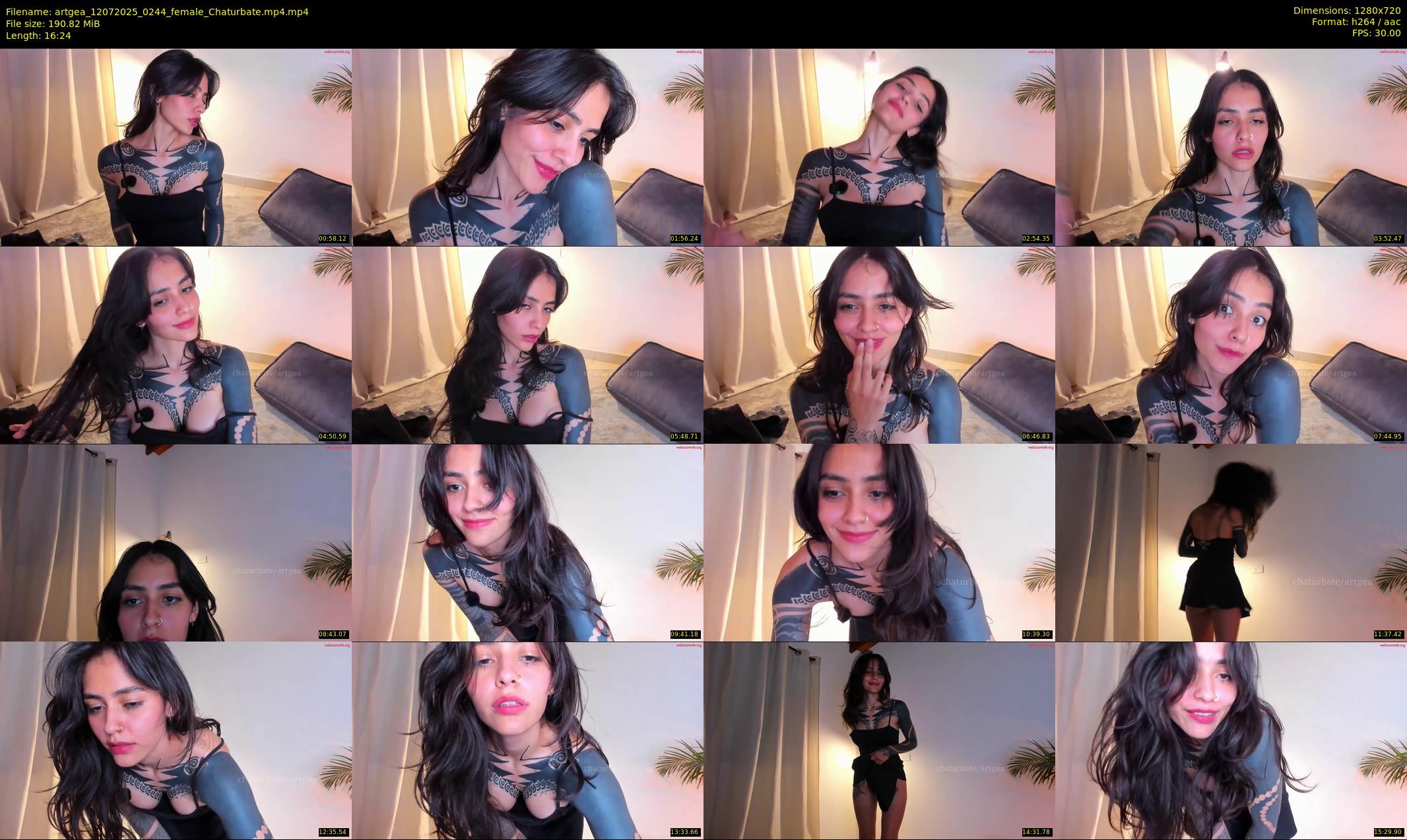 artgea — 17 minute Chaturbate female cam show recording, 720p, Jul 12, 2025