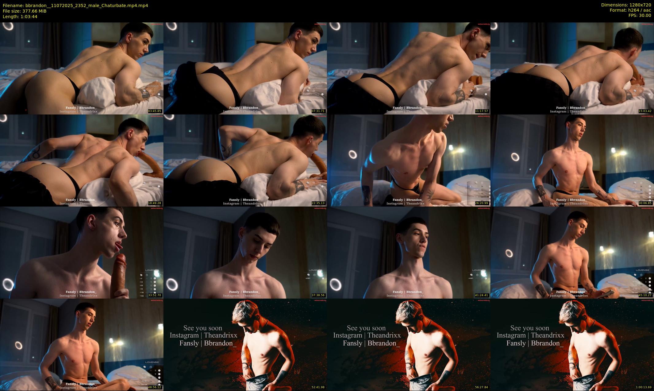 bbrandon_ — 64 minute Chaturbate male cam show recording, 720p, Jul 11, 2025