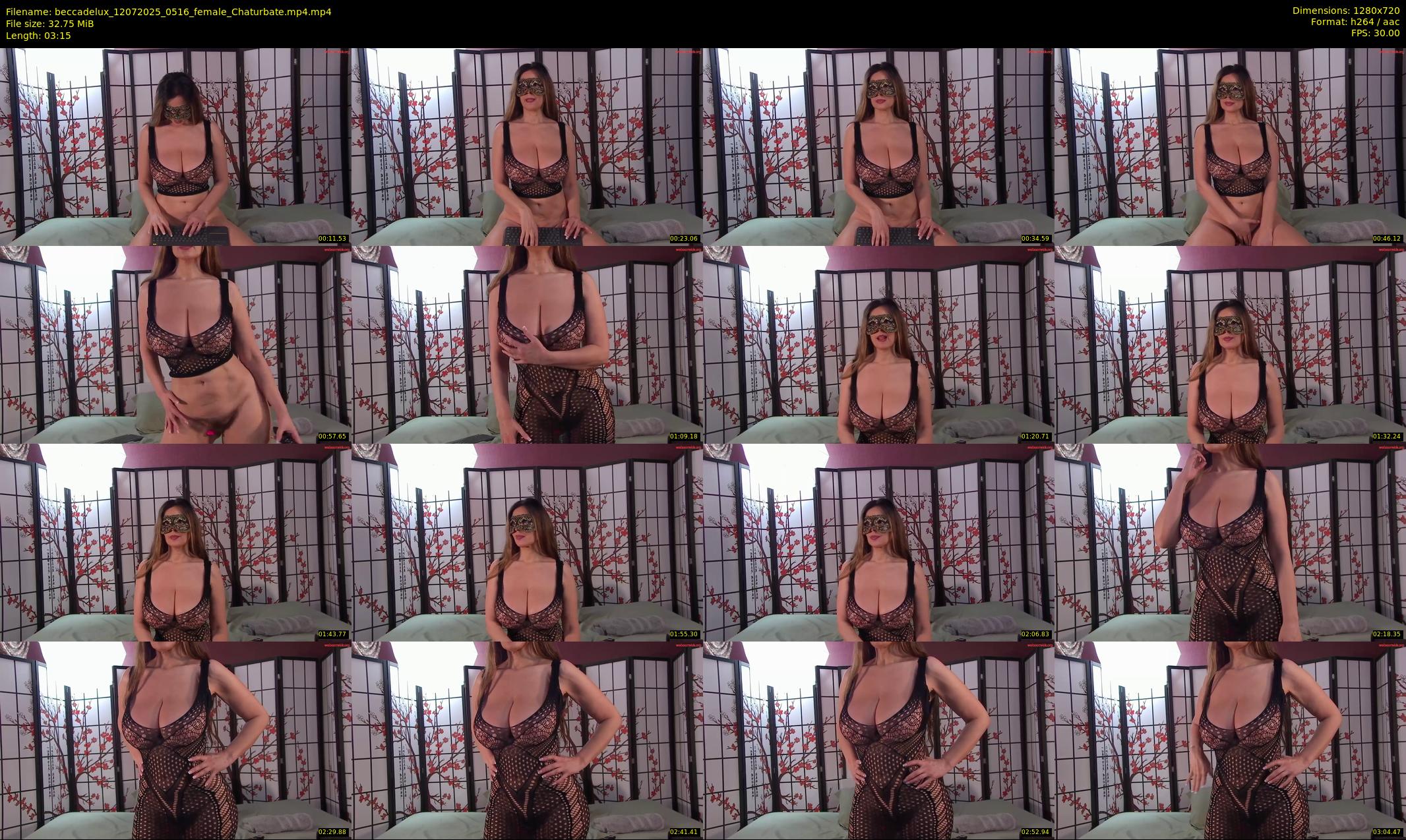 beccadelux — 4 minute Chaturbate female cam show recording, 720p, Jul 12, 2025