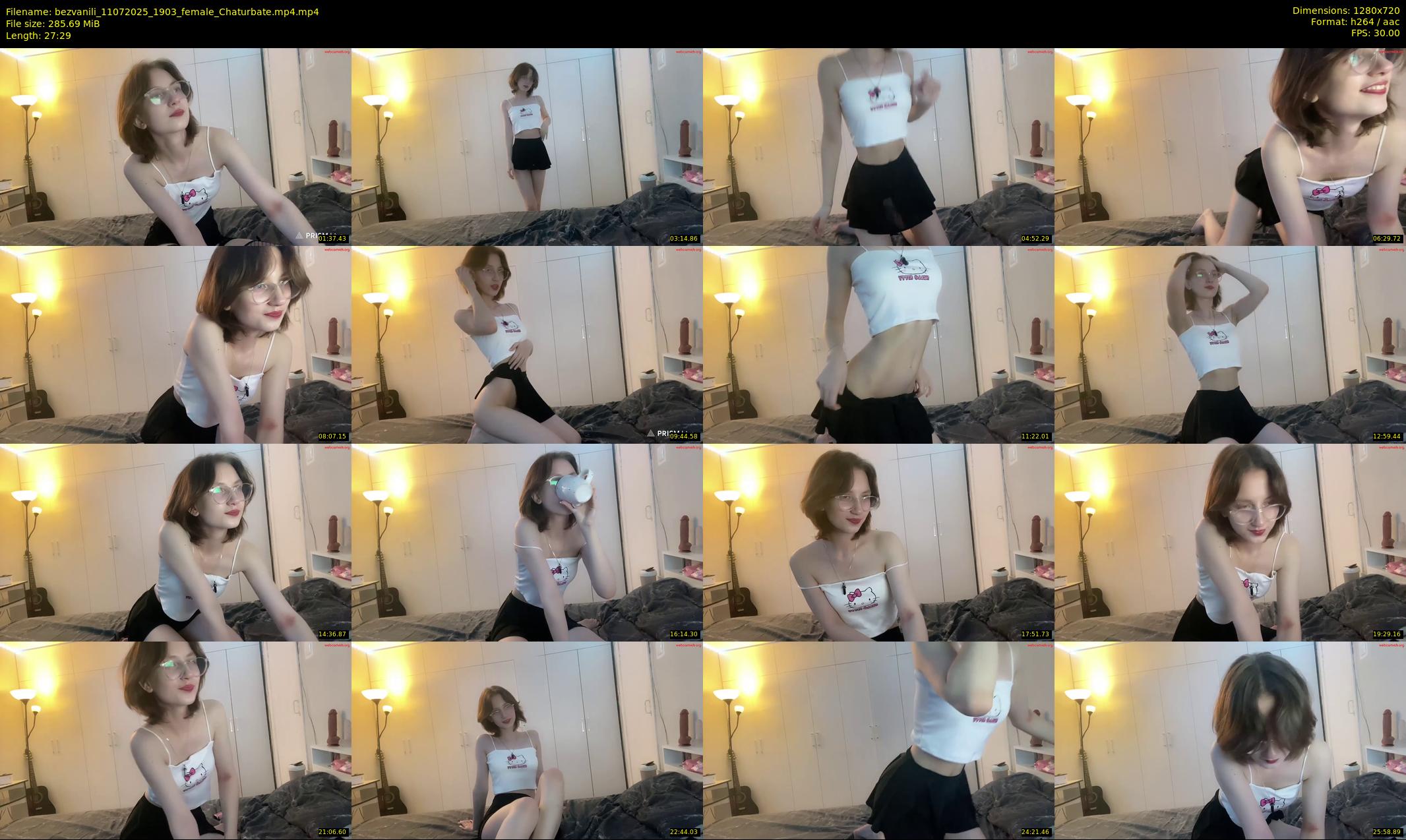 bezvanili — 28 minute Chaturbate female cam show recording, 720p, Jul 11, 2025