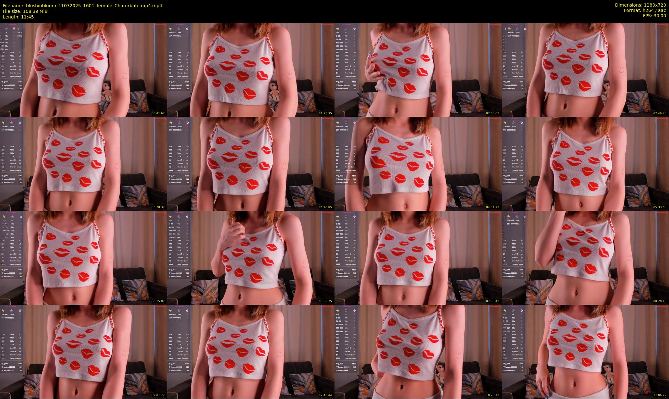 blushinbloom — 12 minute Chaturbate female cam show recording, 720p, Jul 11, 2025