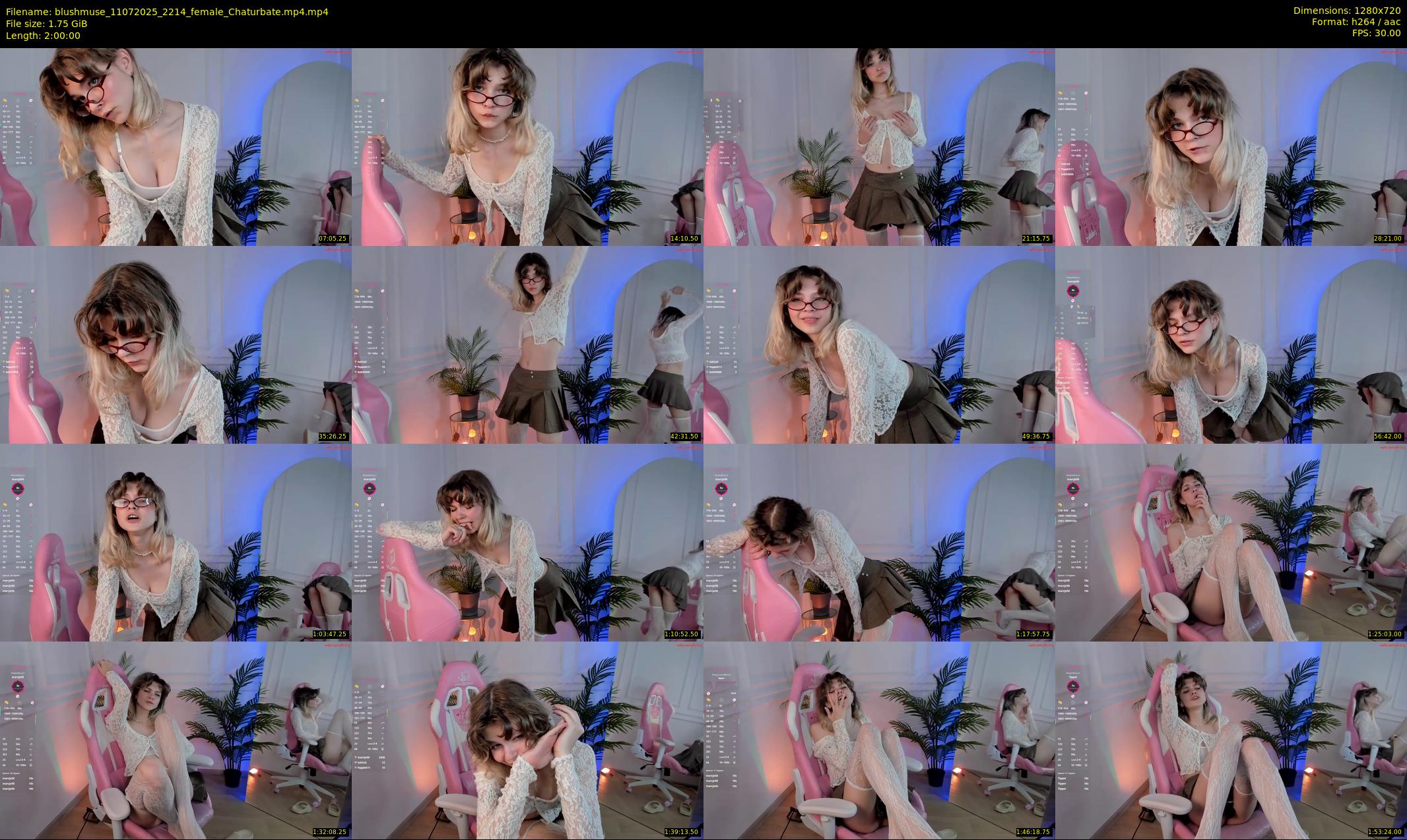 blushmuse — 120 minute Chaturbate female cam show recording, 720p, Jul 11, 2025
