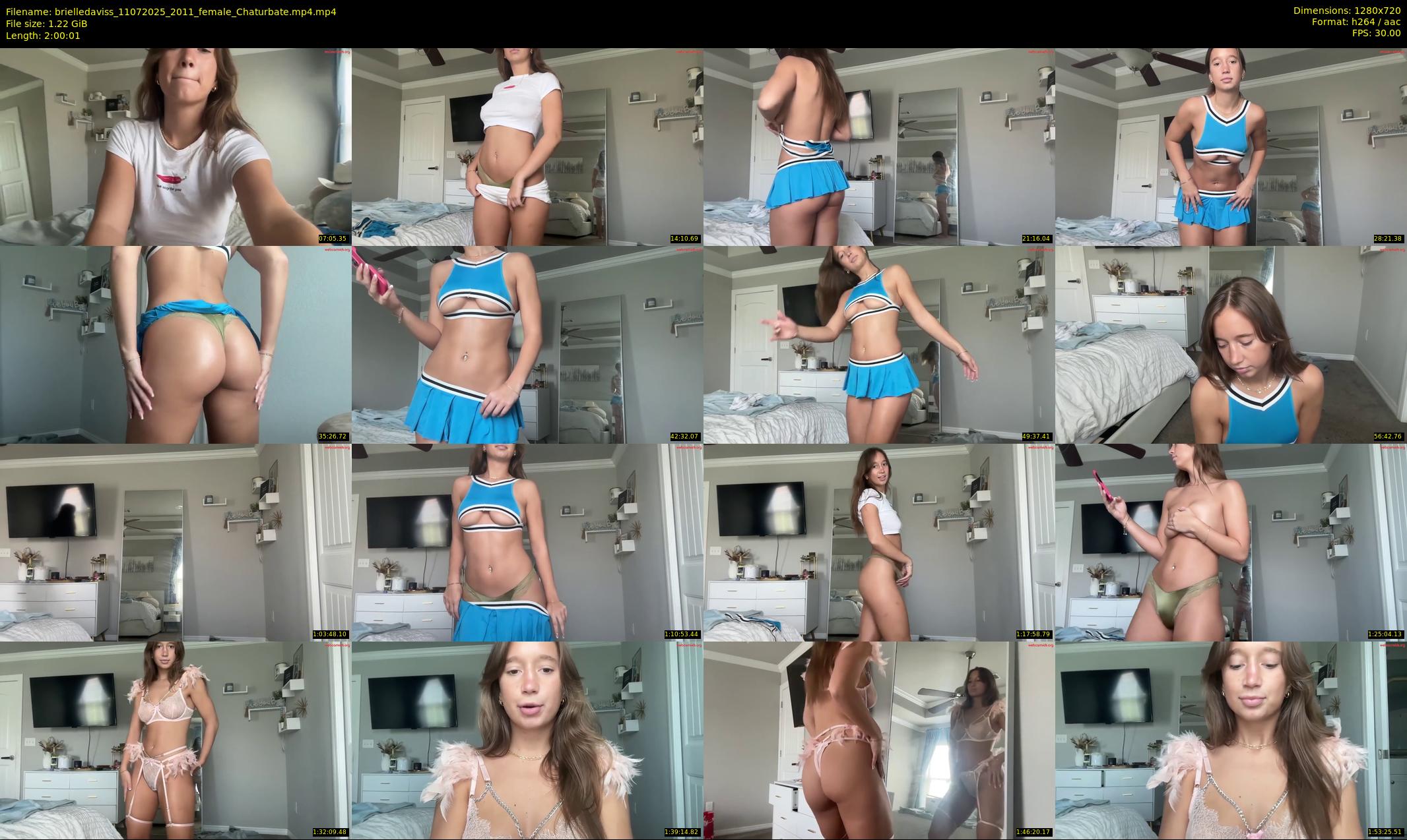 brielledaviss — 121 minute Chaturbate female cam show recording, 720p, Jul 11, 2025