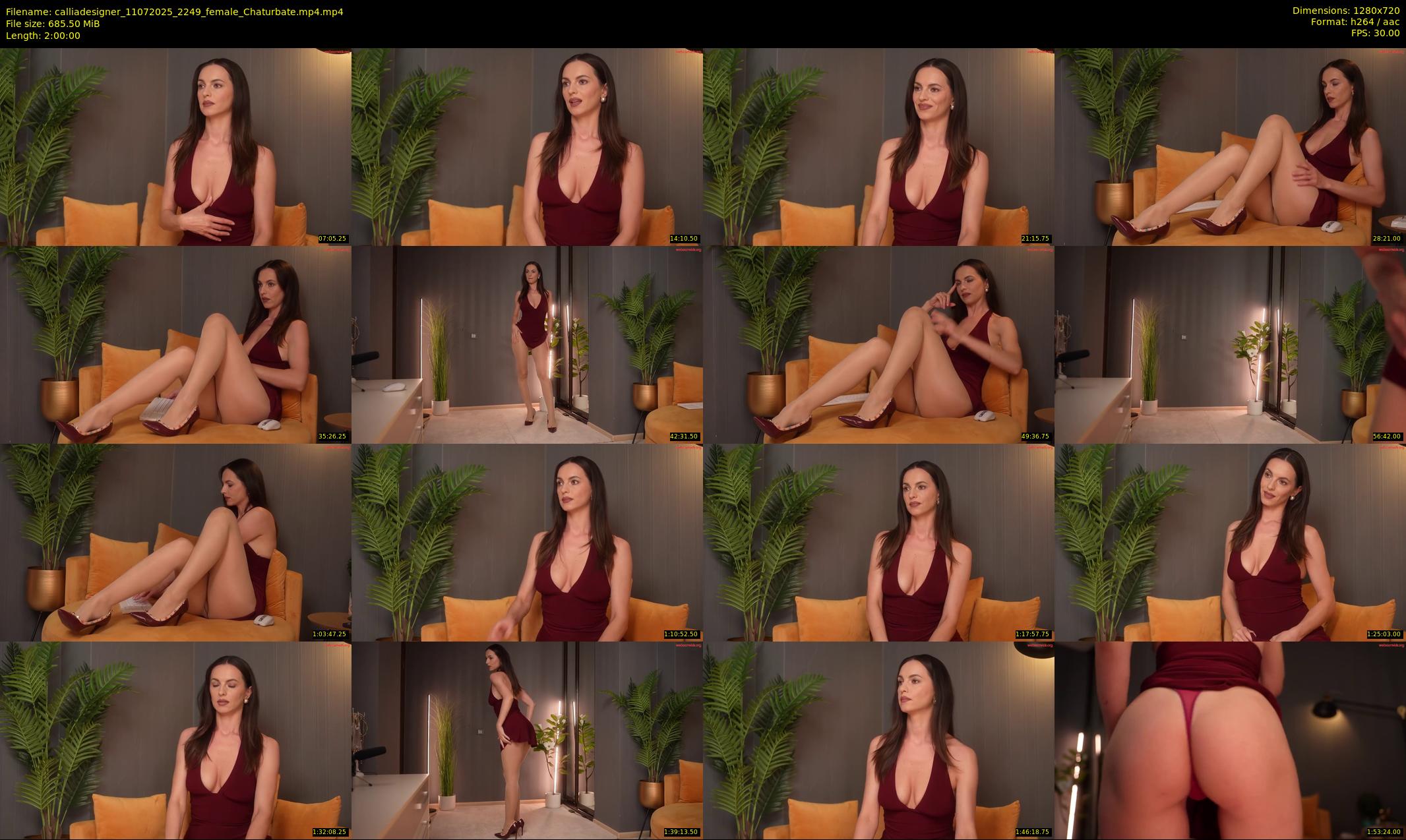 calliadesigner — 120 minute Chaturbate female cam show recording, 720p, Jul 11, 2025
