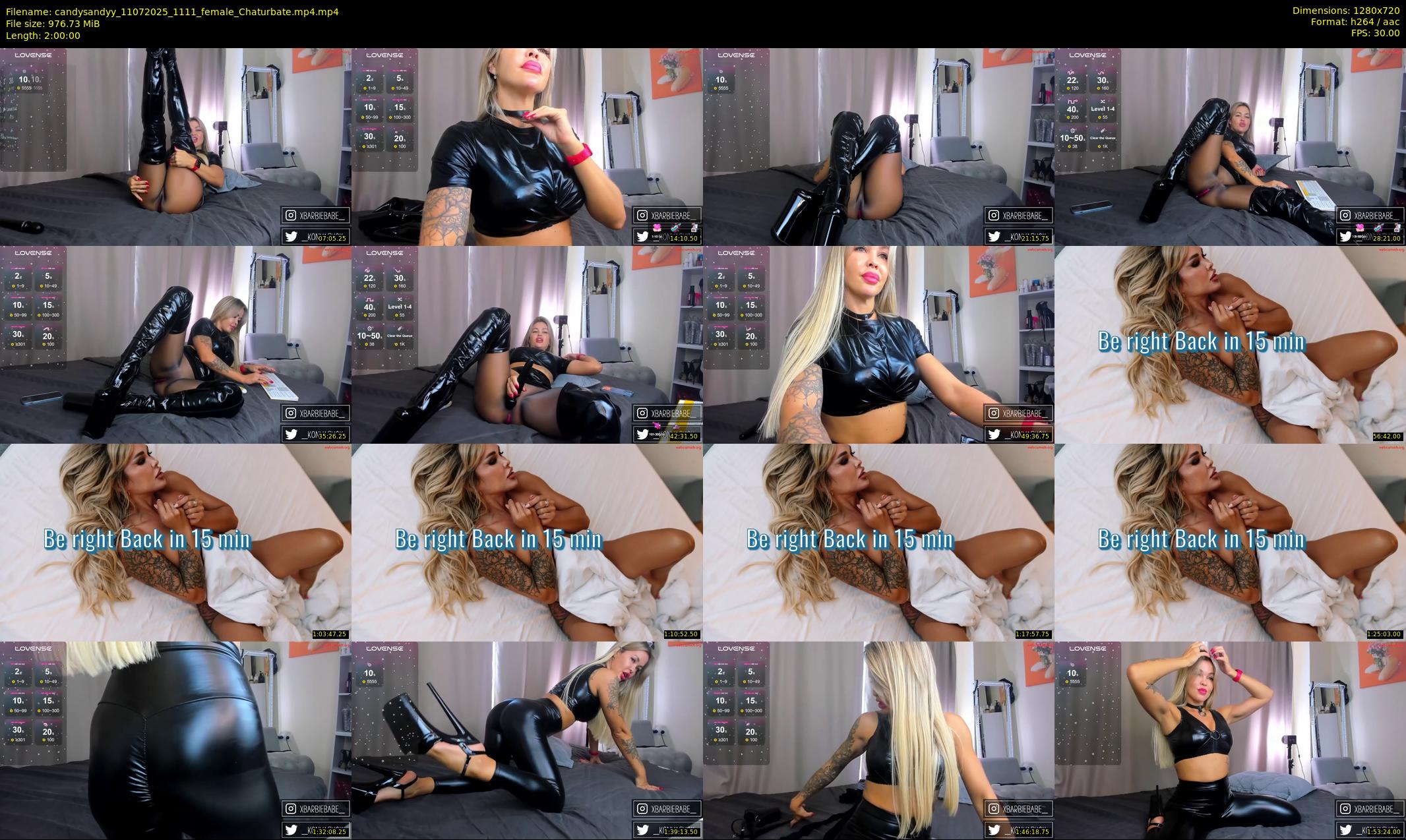 candysandyy — 120 minute Chaturbate female cam show recording, 720p, Jul 11, 2025