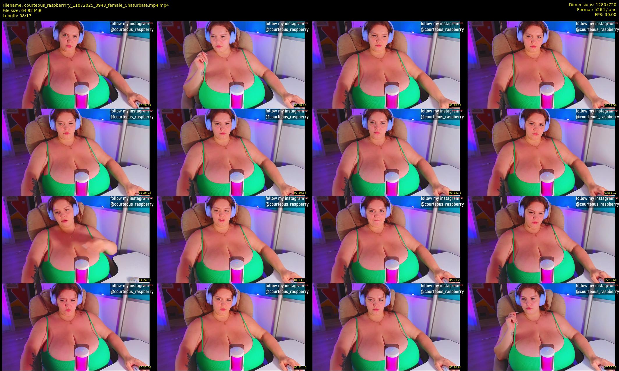 courteous_raspberrrry — 9 minute Chaturbate female cam show recording, 720p, Jul 11, 2025