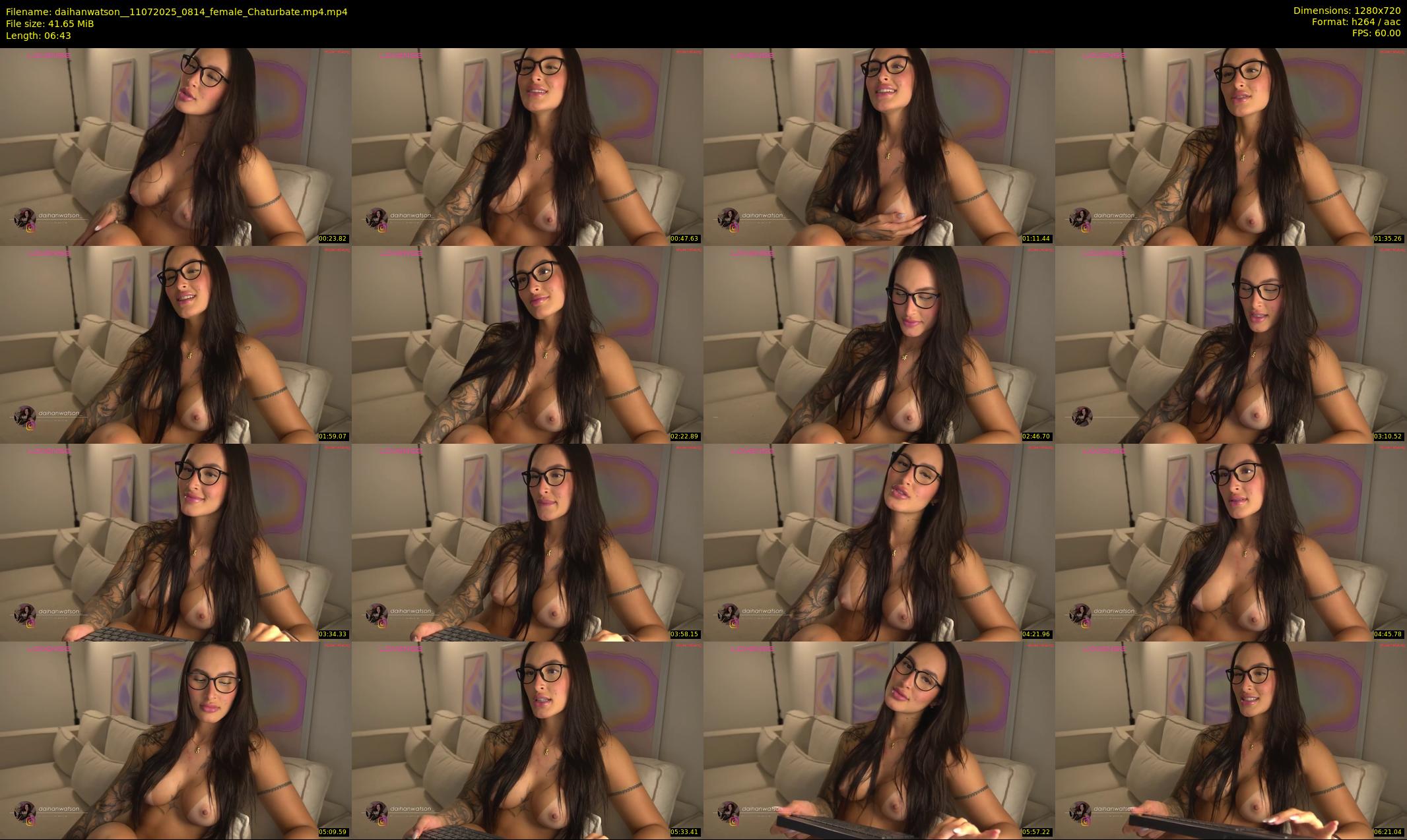 daihanwatson_ — 7 minute Chaturbate female cam show recording, 720p, Jul 11, 2025