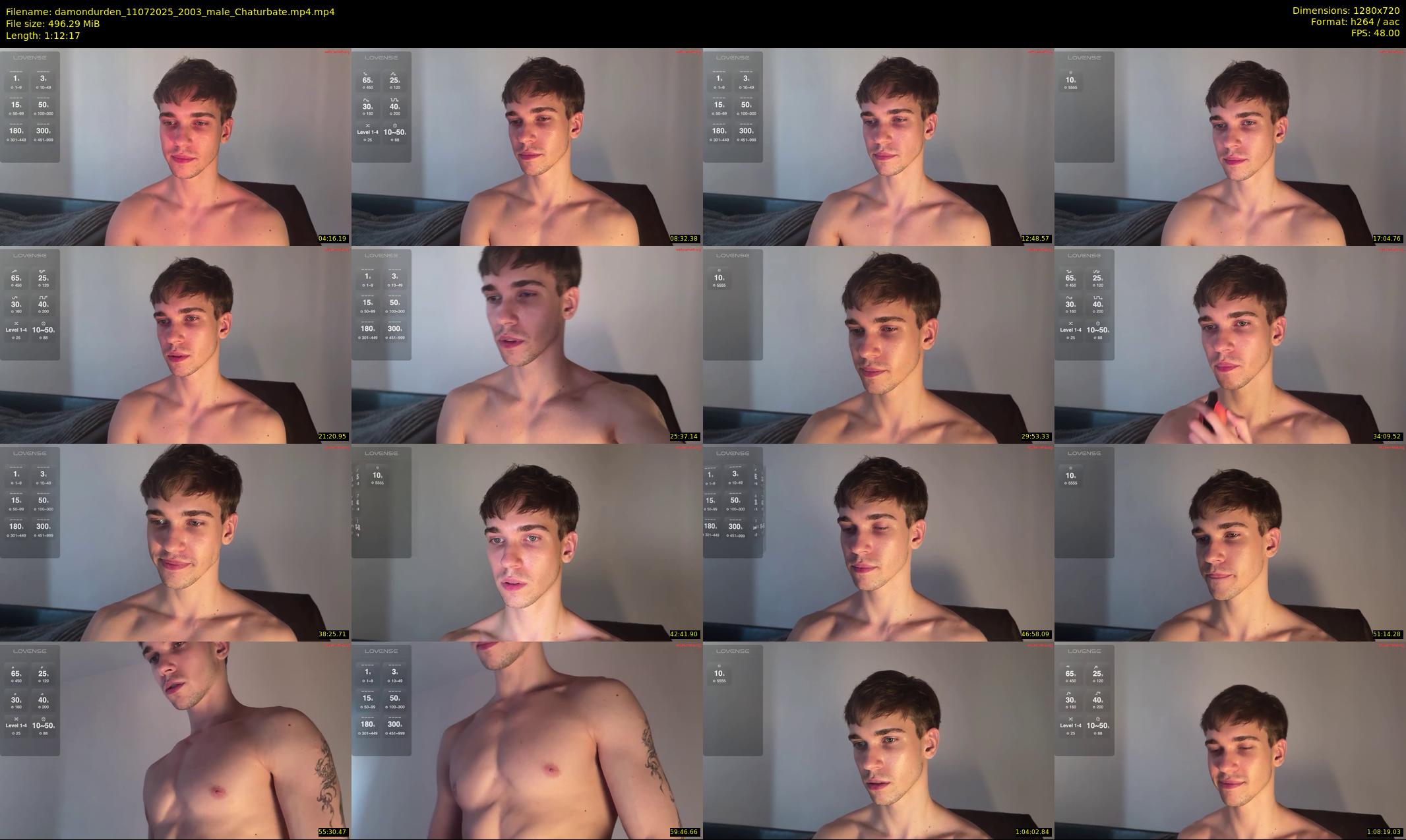 damondurden — 73 minute Chaturbate male cam show recording, 720p, Jul 11, 2025