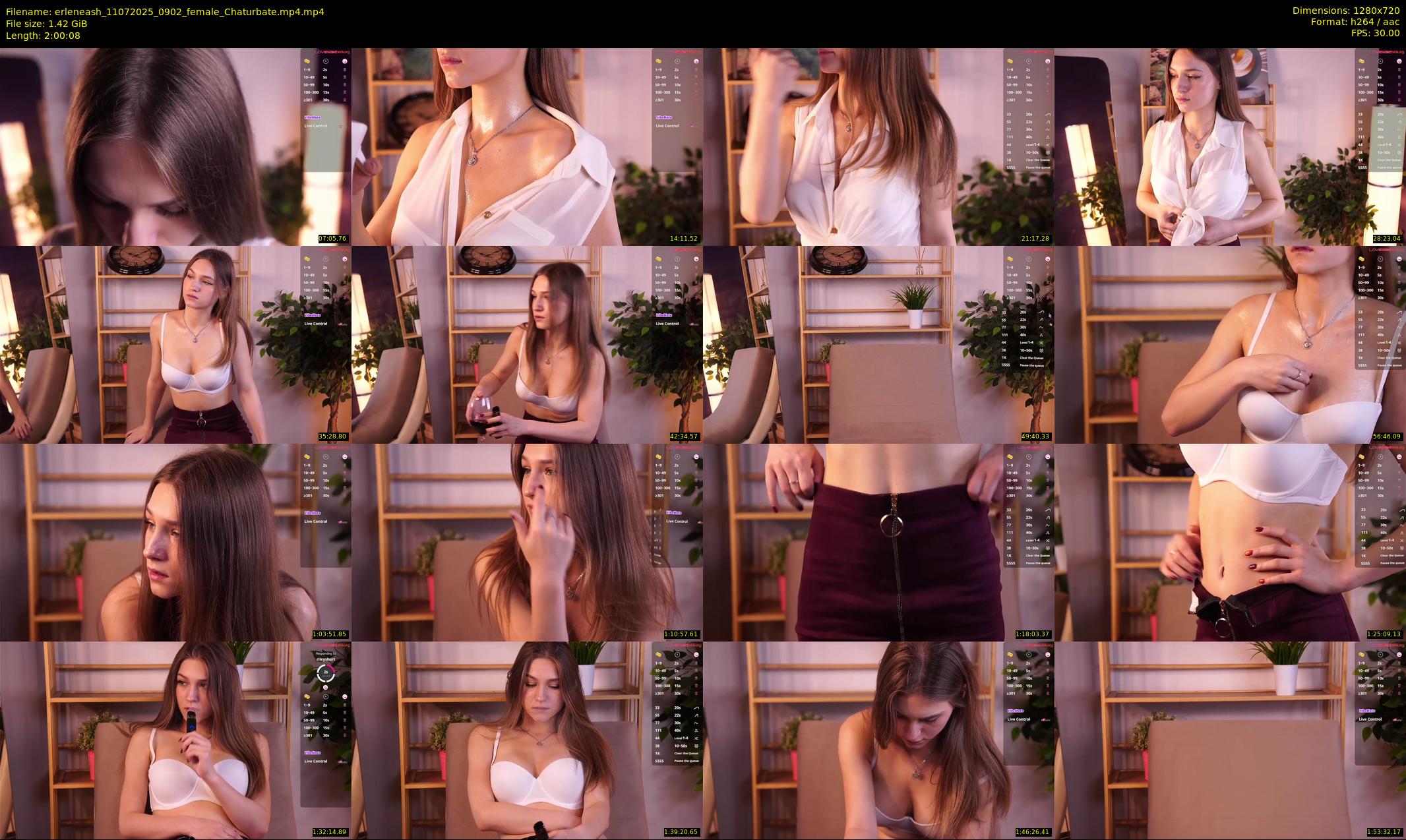 erleneash — 121 minute Chaturbate female cam show recording, 720p, Jul 11, 2025