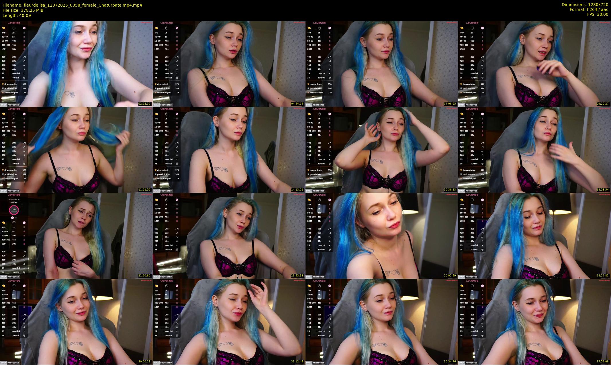 fleurdelisa — 41 minute Chaturbate female cam show recording, 720p, Jul 12, 2025