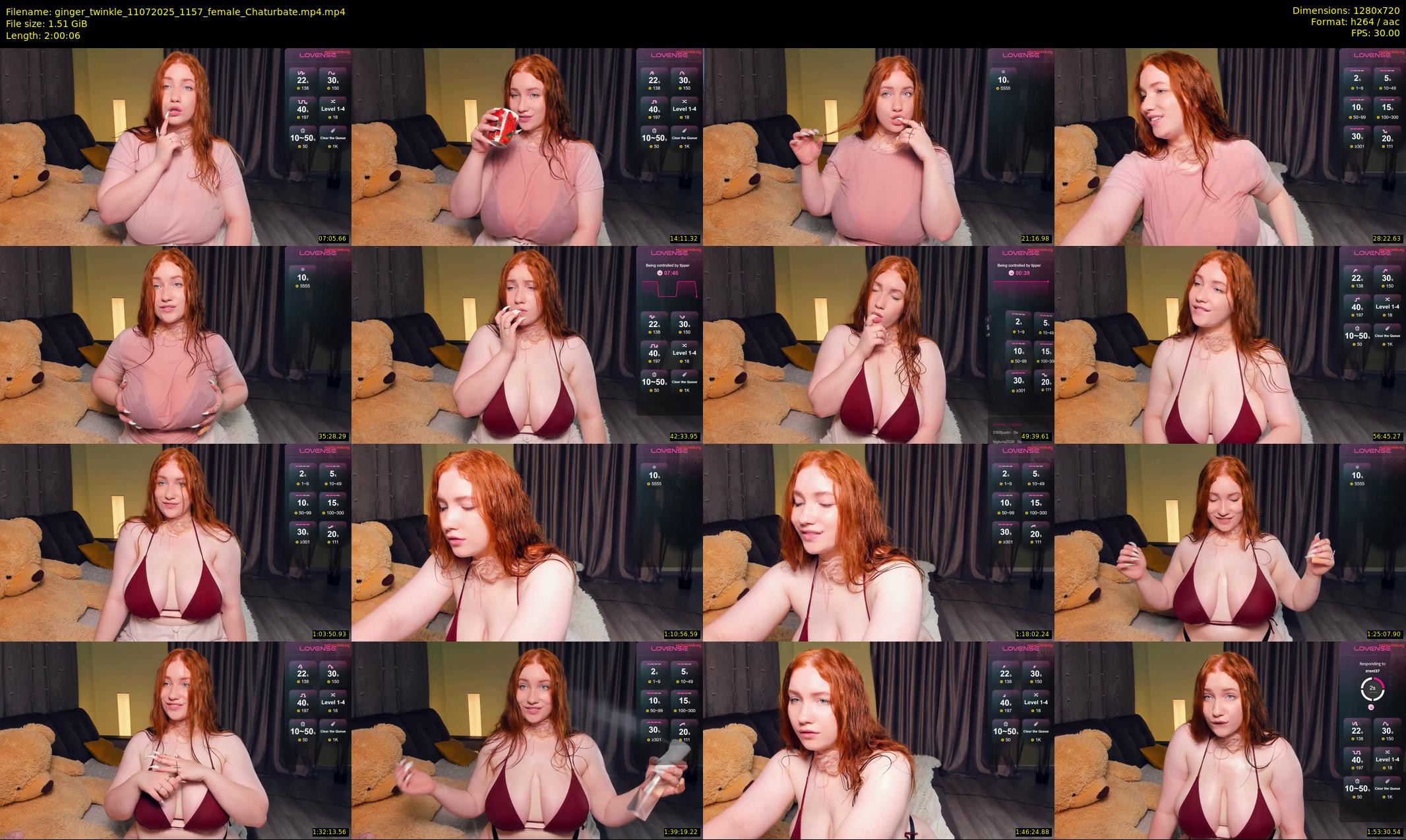 ginger_twinkle — 121 minute Chaturbate female cam show recording, 720p, Jul 11, 2025