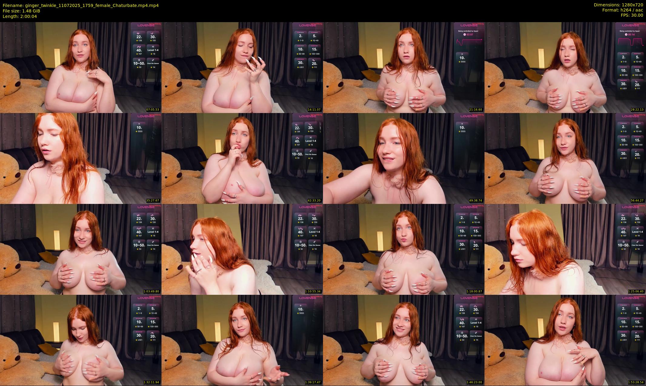 ginger_twinkle — 121 minute Chaturbate female cam show recording, 720p, Jul 11, 2025