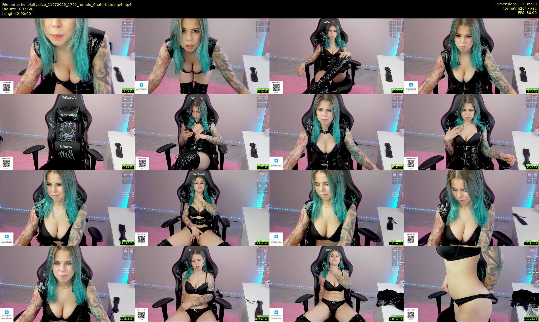hellokittyalice — 120 minute Chaturbate female cam show recording, 720p, Jul 11, 2025
