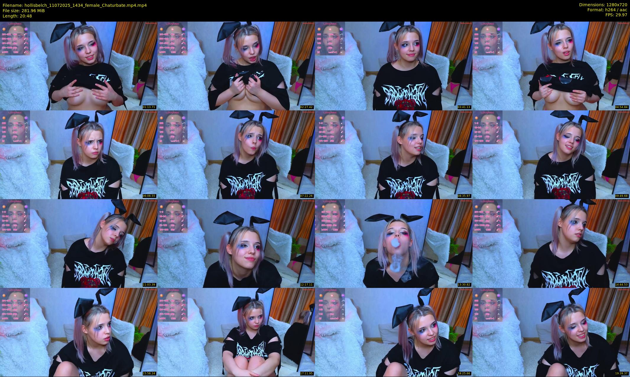 hollisbelch — 21 minute Chaturbate female cam show recording, 720p, Jul 11, 2025