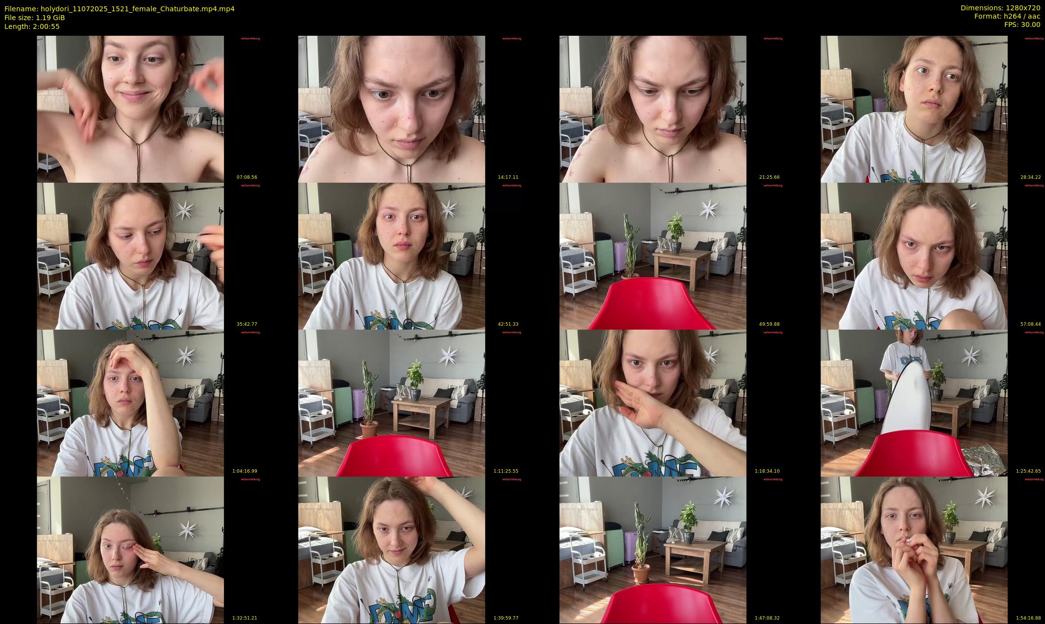 holydori — 121 minute Chaturbate female cam show recording, 720p, Jul 11, 2025