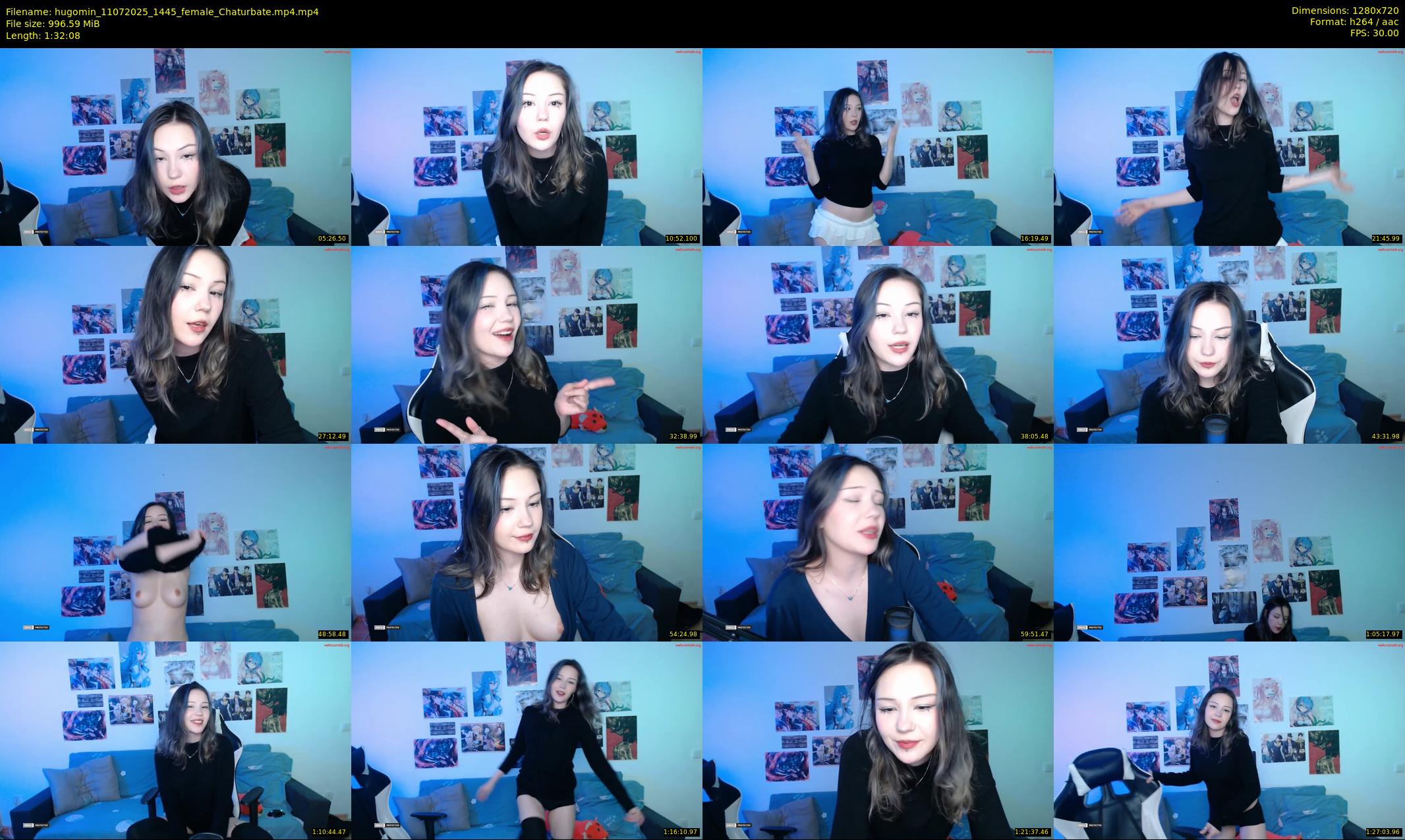 hugomin — 93 minute Chaturbate female cam show recording, 720p, Jul 11, 2025