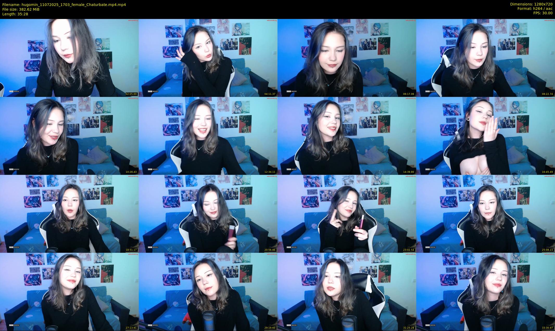 hugomin — 36 minute Chaturbate female cam show recording, 720p, Jul 11, 2025