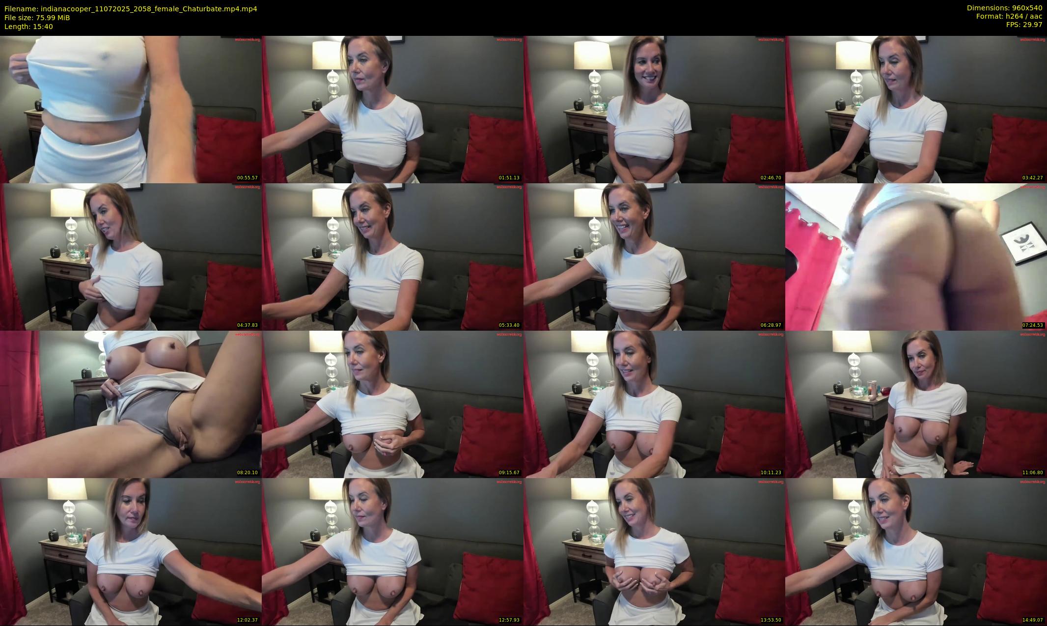 indianacooper — 16 minute Chaturbate female cam show recording, 480p, Jul 11, 2025