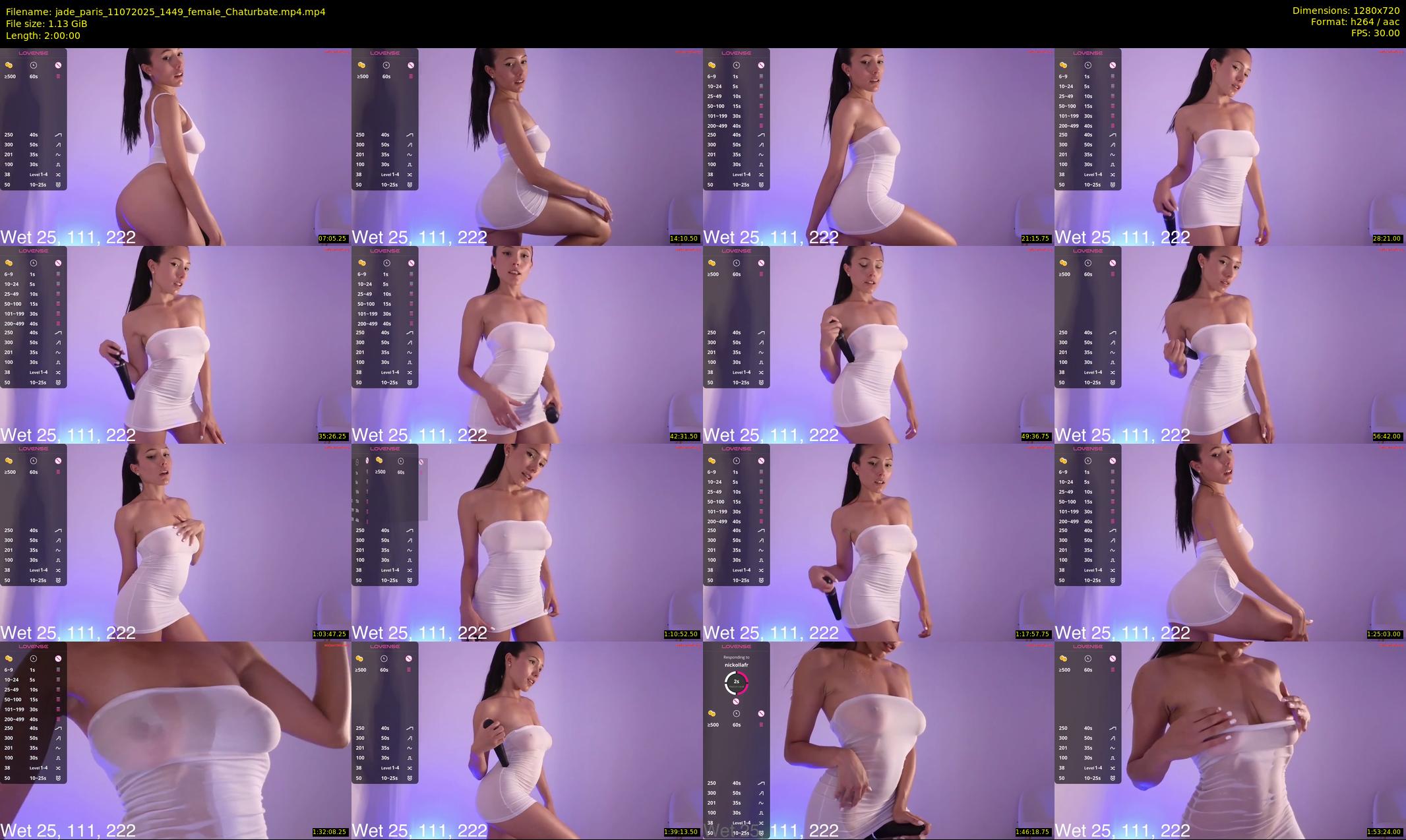jade_paris — 120 minute Chaturbate female cam show recording, 720p, Jul 11, 2025