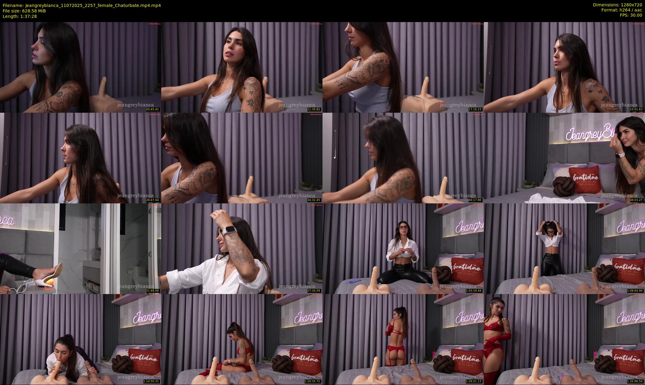jeangreybianca — 98 minute Chaturbate female cam show recording, 720p, Jul 11, 2025